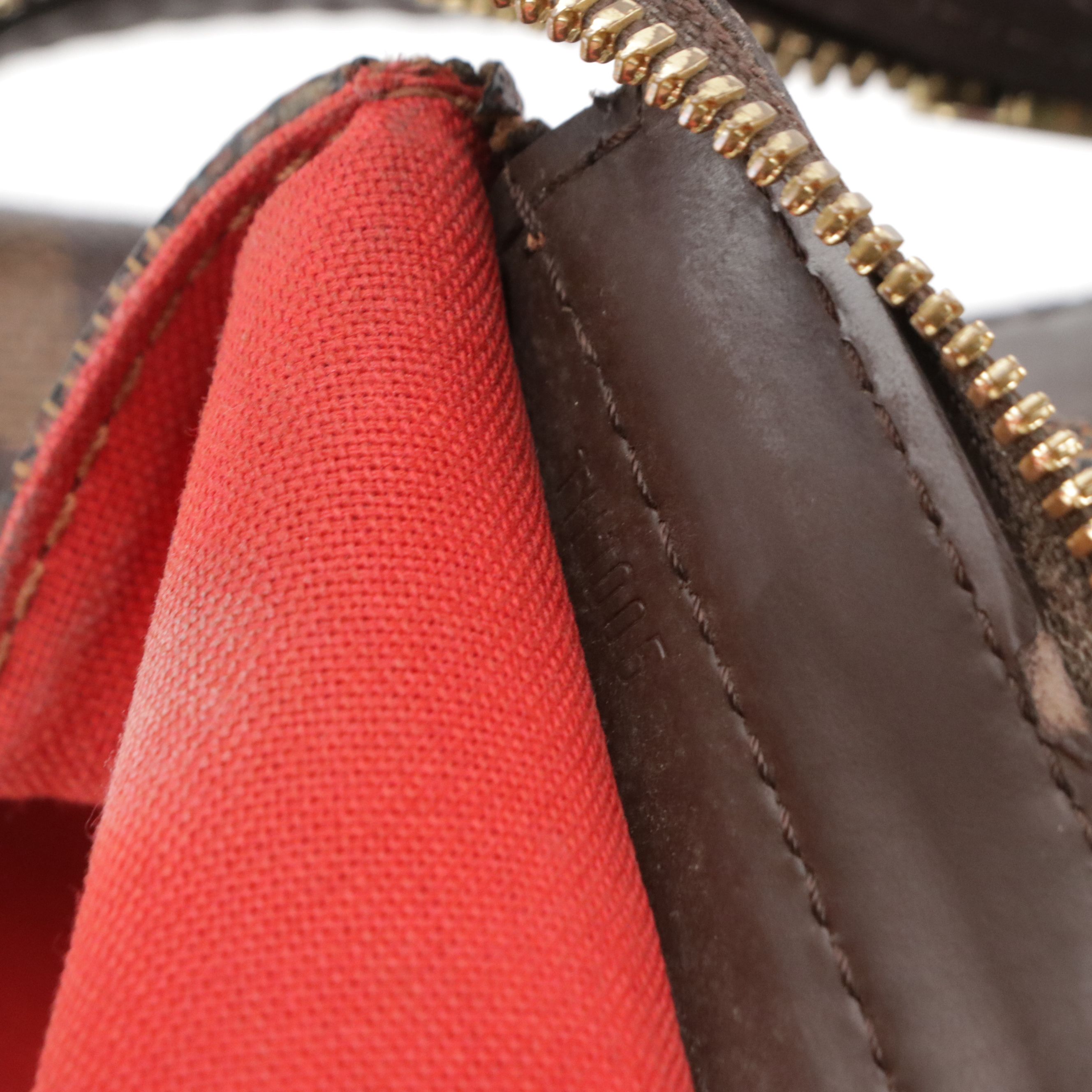 Louis Vuitton Chelsea Zip Shoulder Bag in Damier Ebene Canvas and Leather