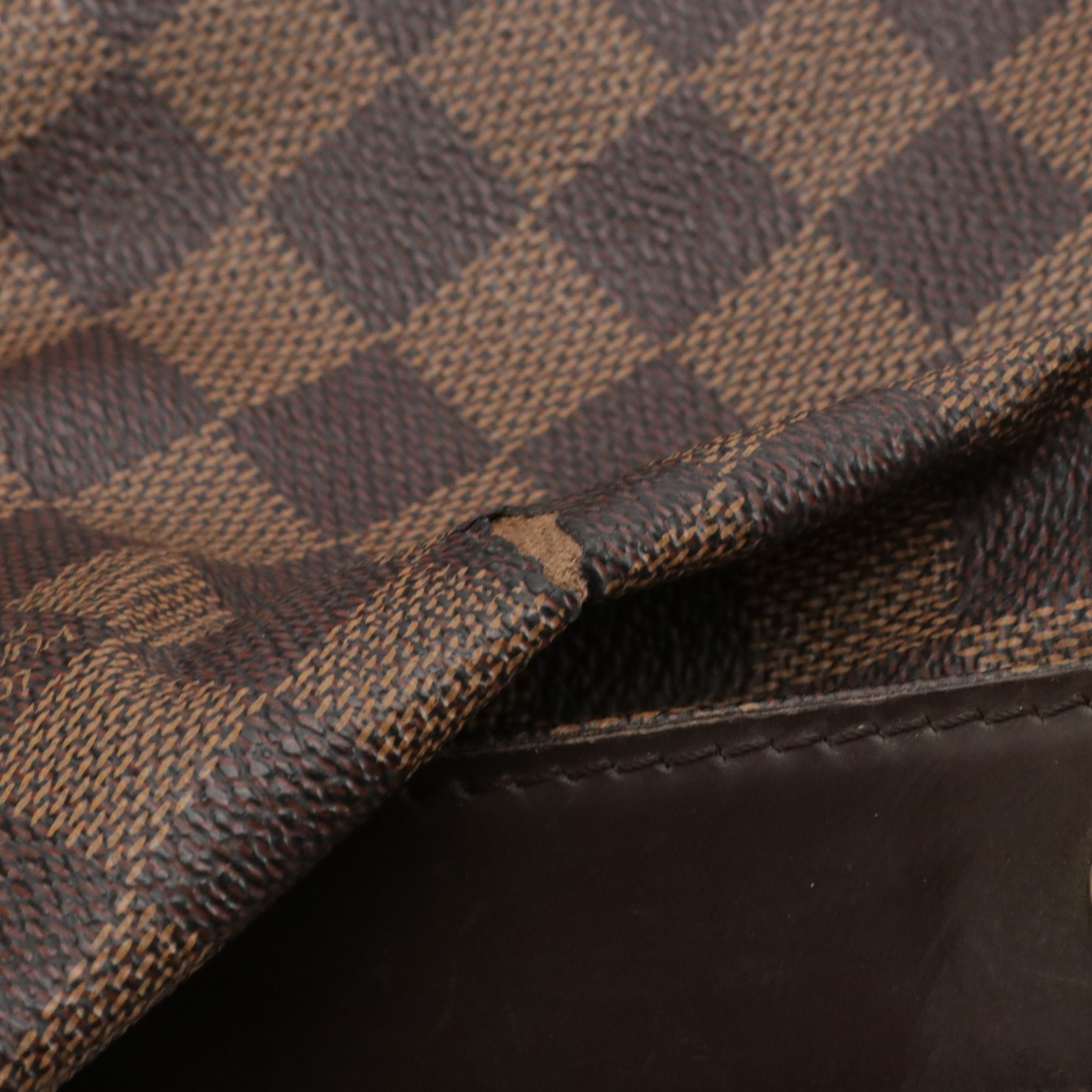 Louis Vuitton Chelsea Zip Shoulder Bag in Damier Ebene Canvas and Leather