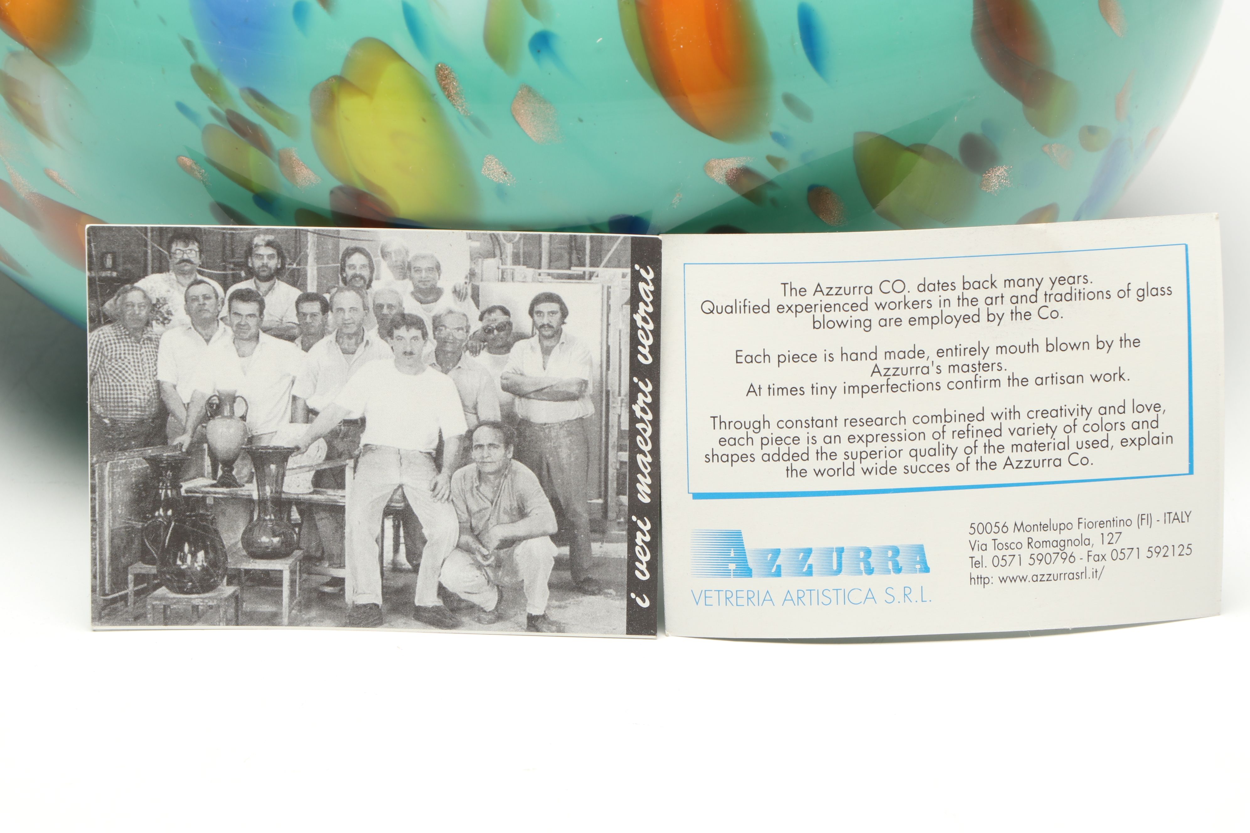 Azzurra Vetreria Artistica Italian Handblown Art Vases