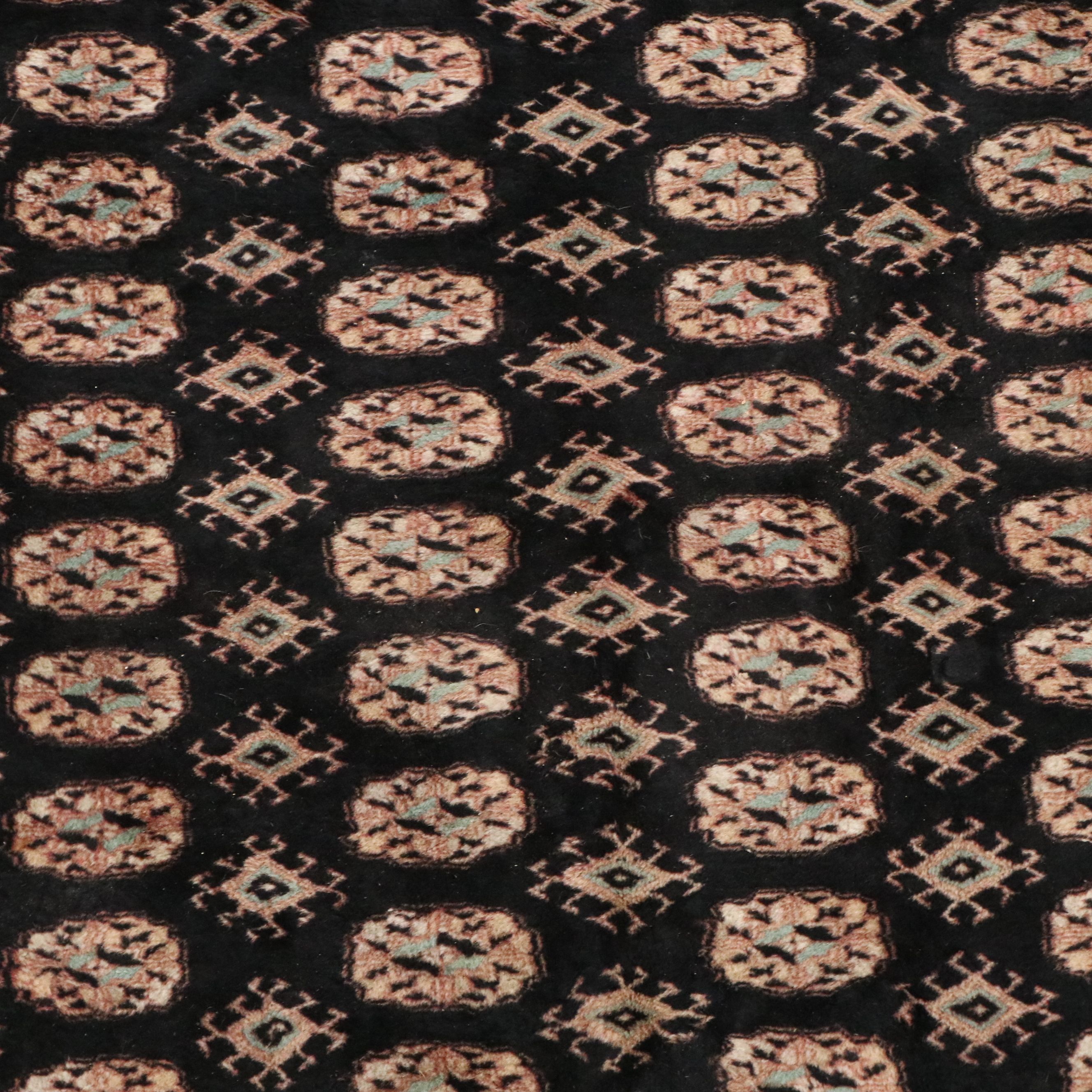 5'1 x 8'5 Hand-Knotted Pakistani Bokhara Area Rug