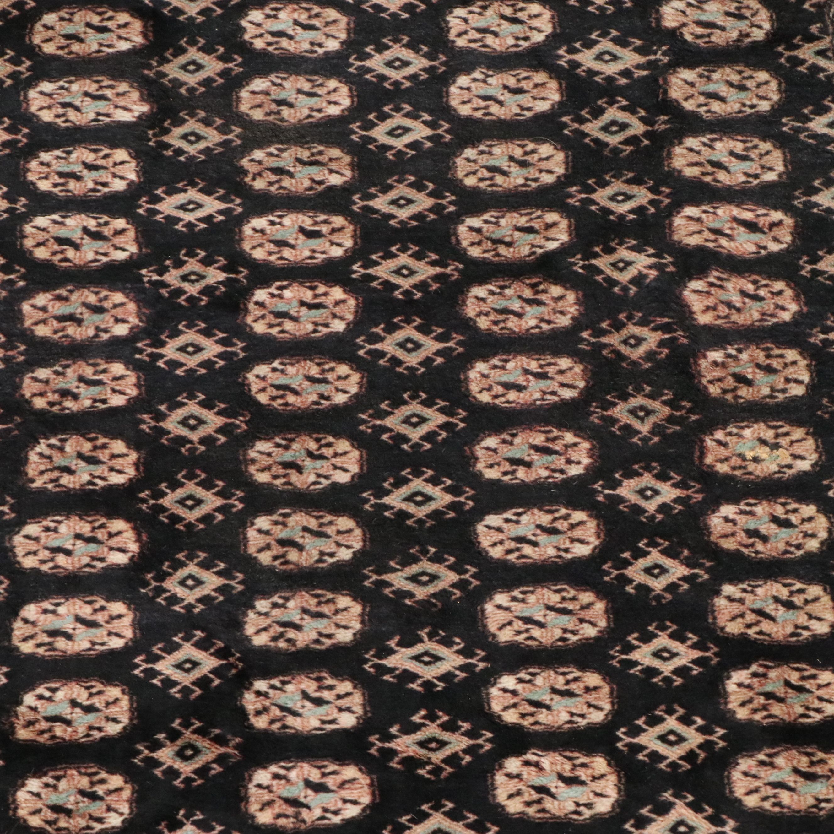 5'1 x 8'5 Hand-Knotted Pakistani Bokhara Area Rug