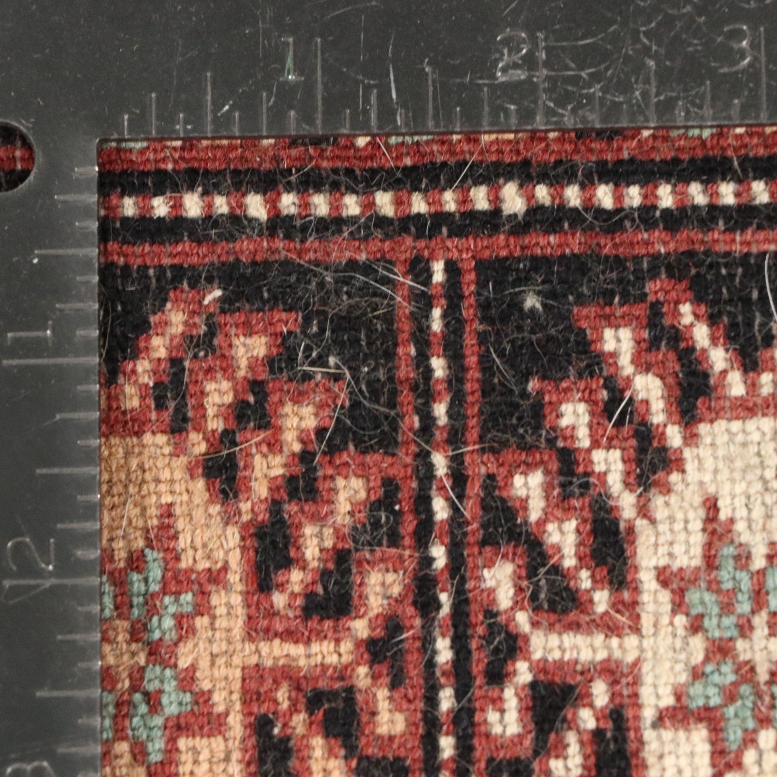 5'1 x 8'5 Hand-Knotted Pakistani Bokhara Area Rug