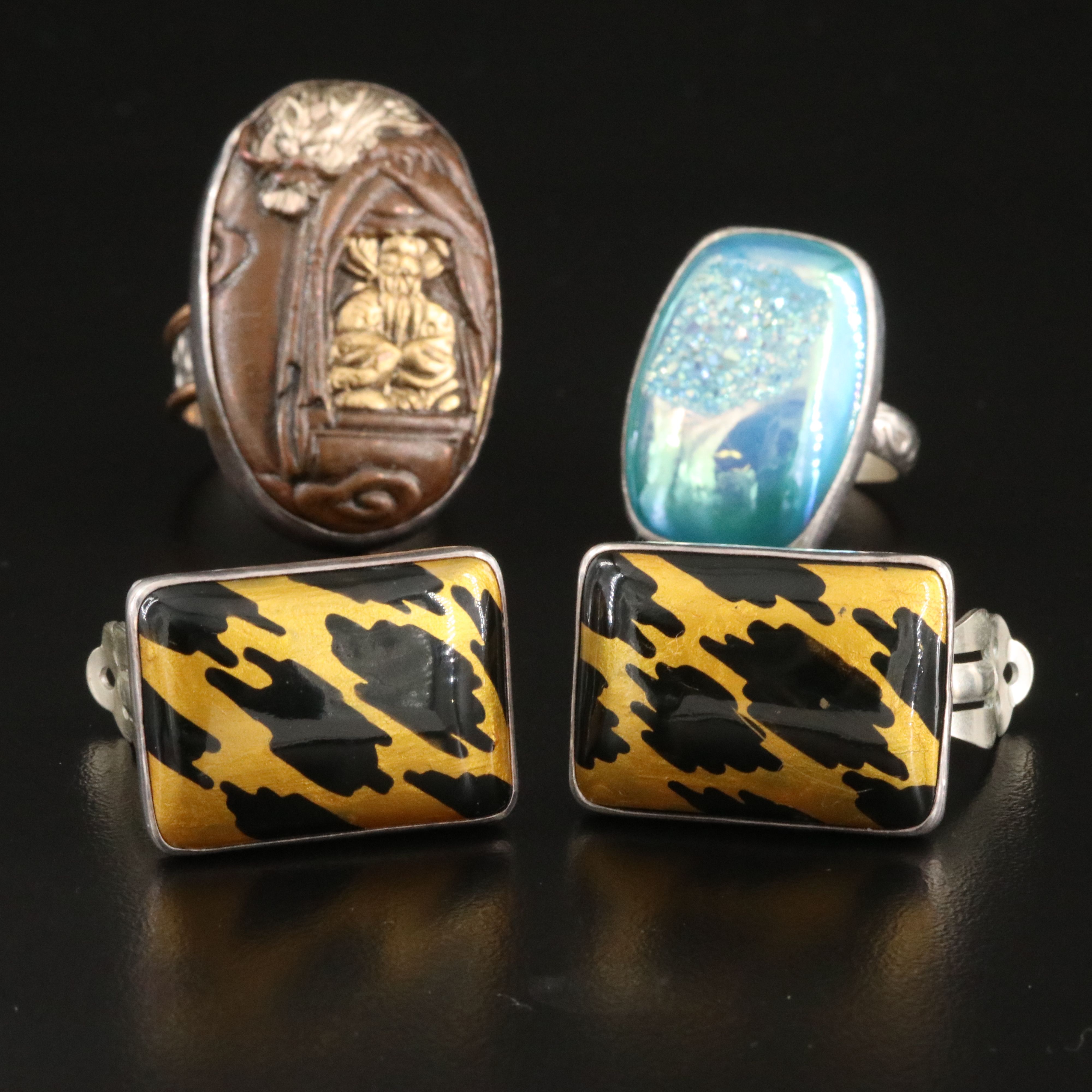 Amy Kahn Russell Sterling Rings and Earrings