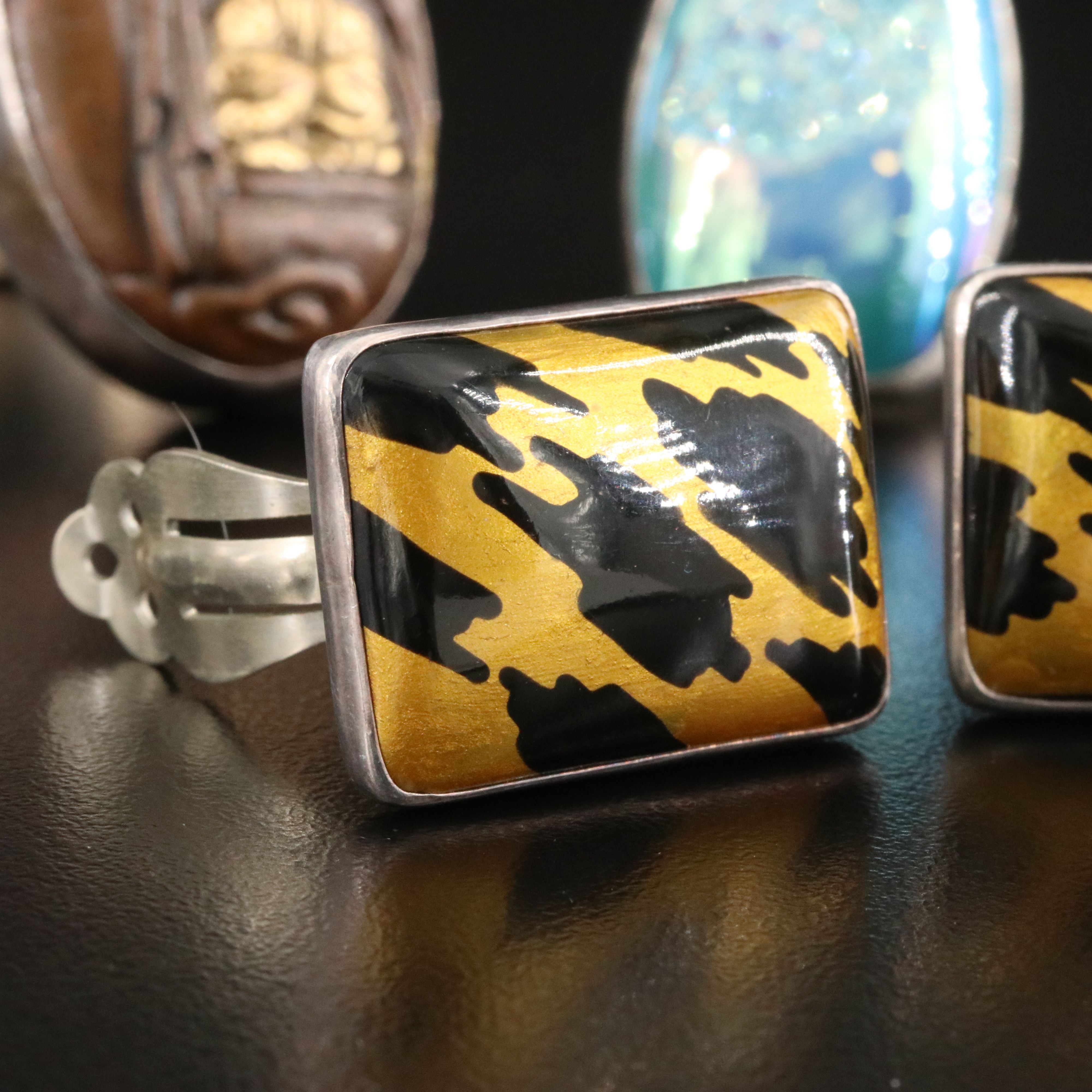 Amy Kahn Russell Sterling Rings and Earrings