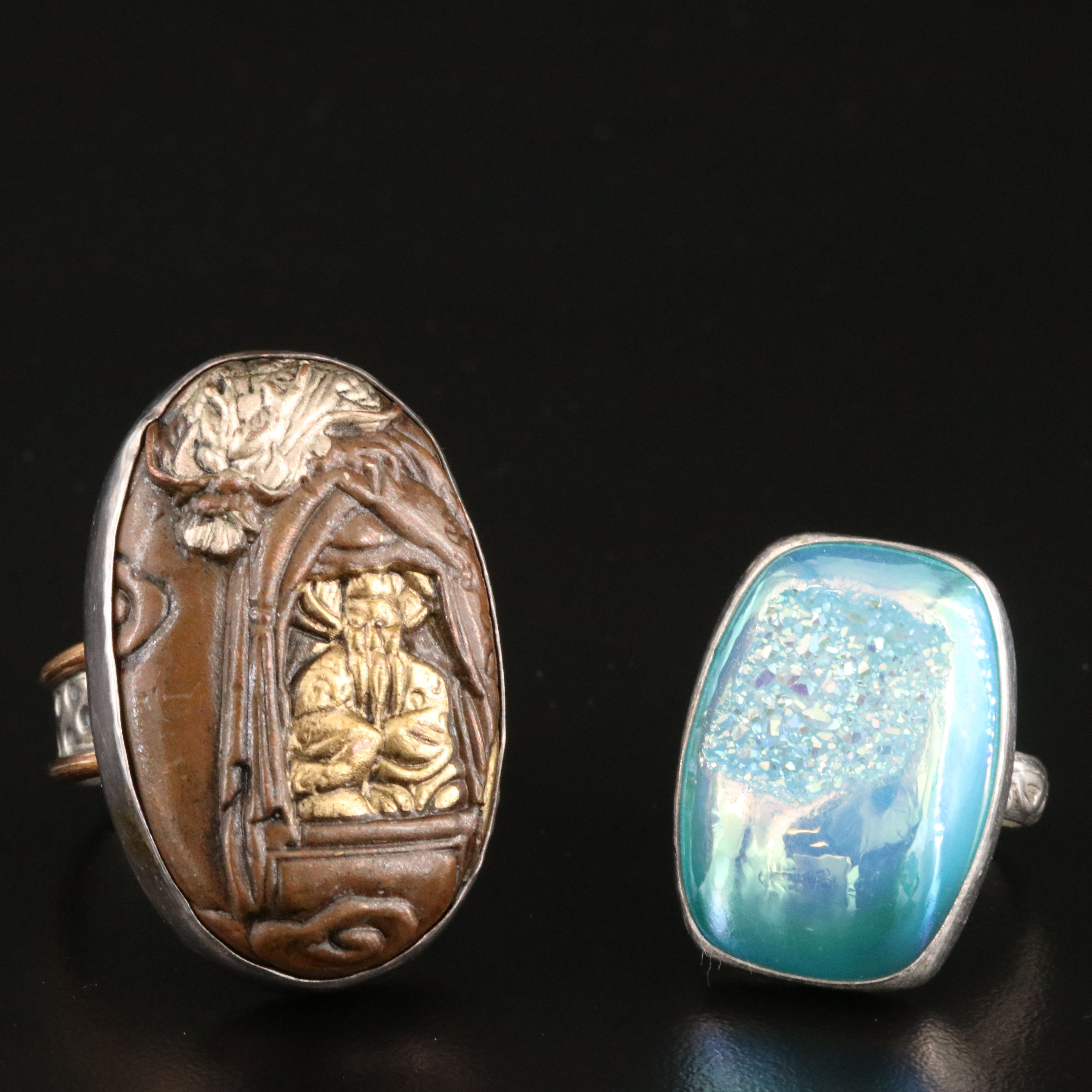 Amy Kahn Russell Sterling Rings and Earrings