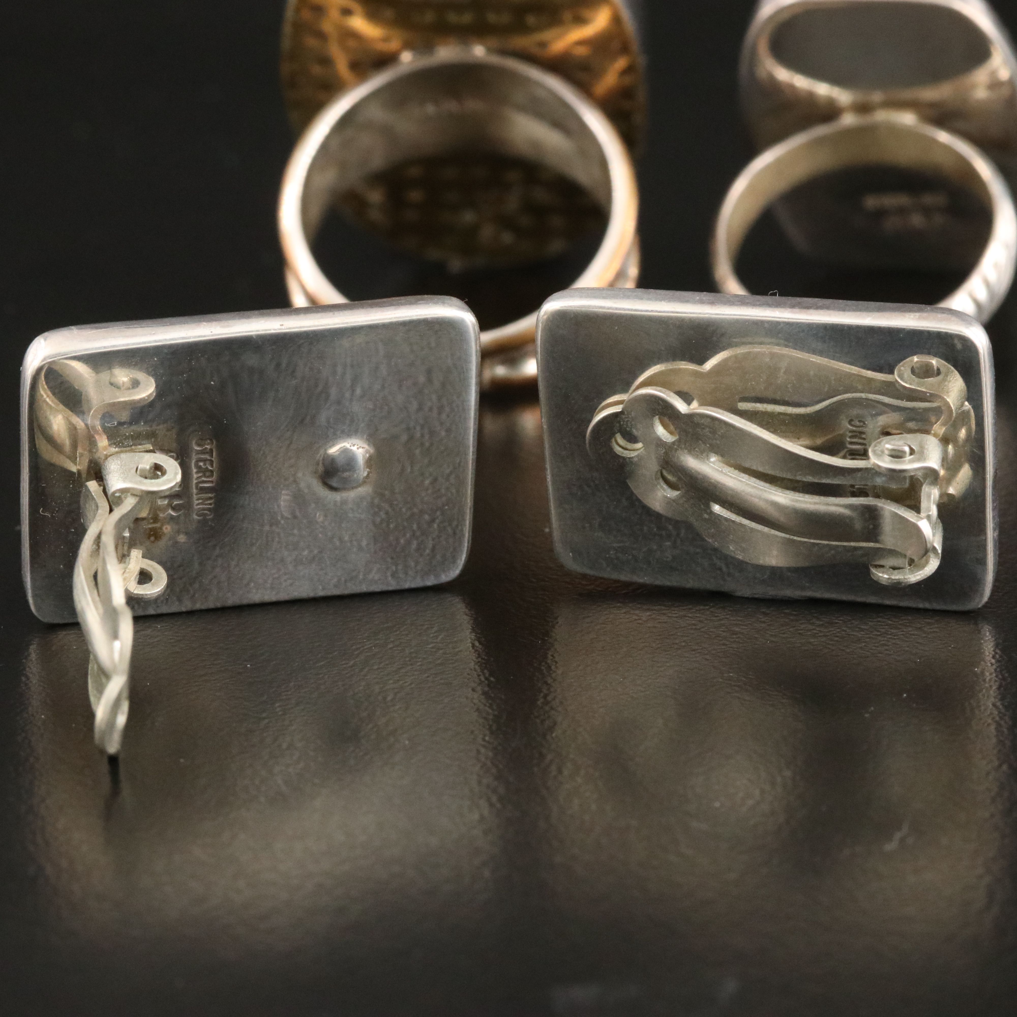 Amy Kahn Russell Sterling Rings and Earrings