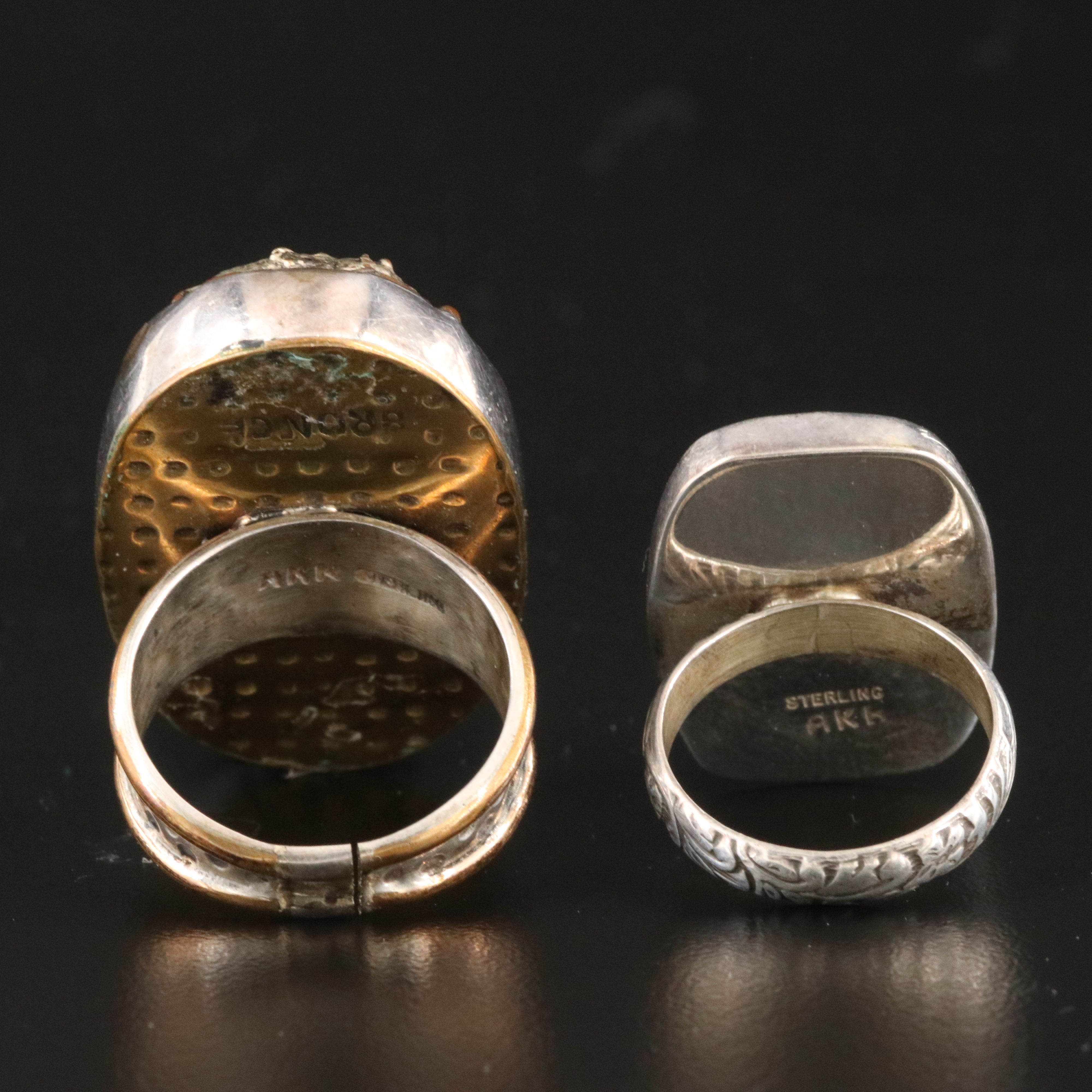 Amy Kahn Russell Sterling Rings and Earrings