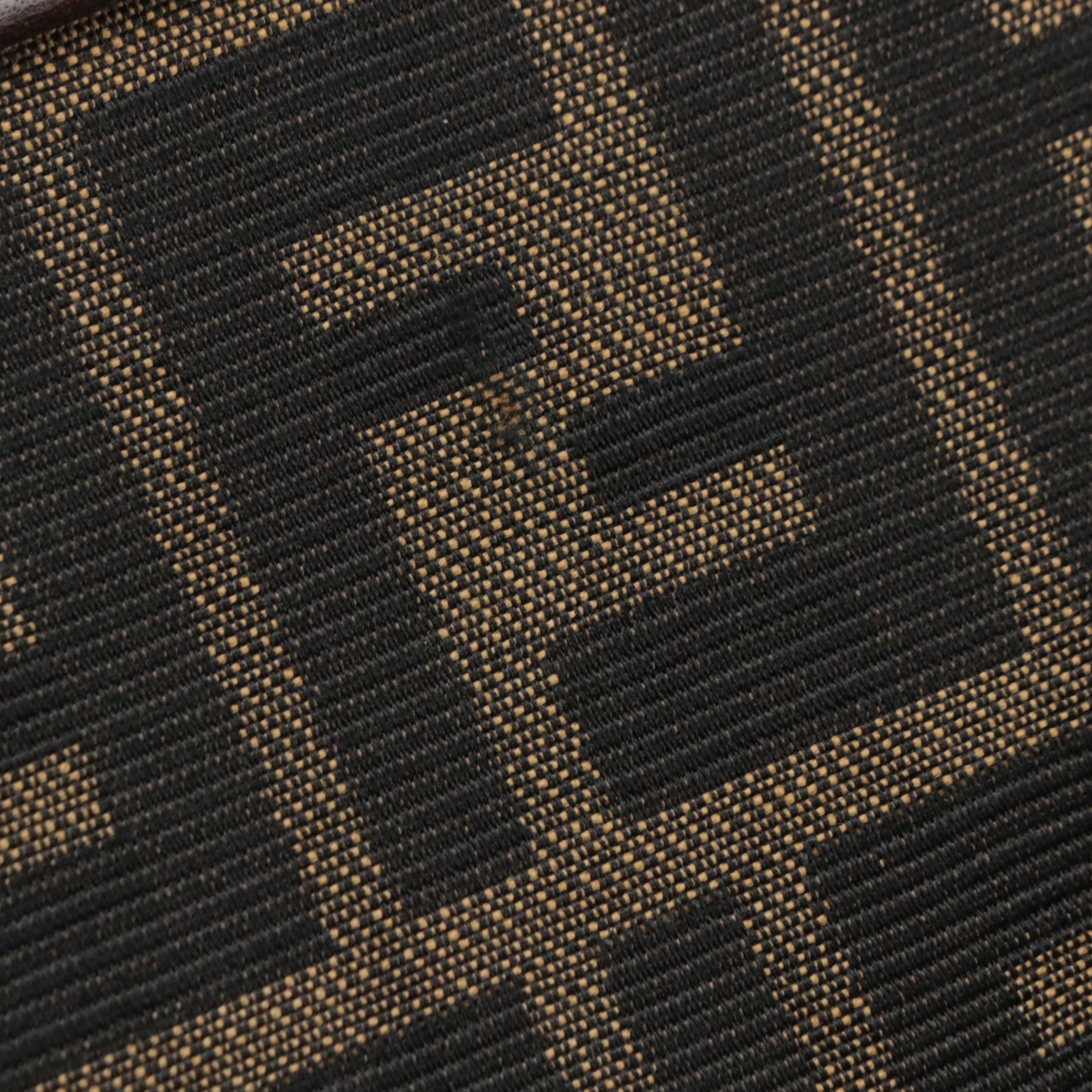 Fendi Top Handle Satchel in Zucca Canvas and Leather Trim