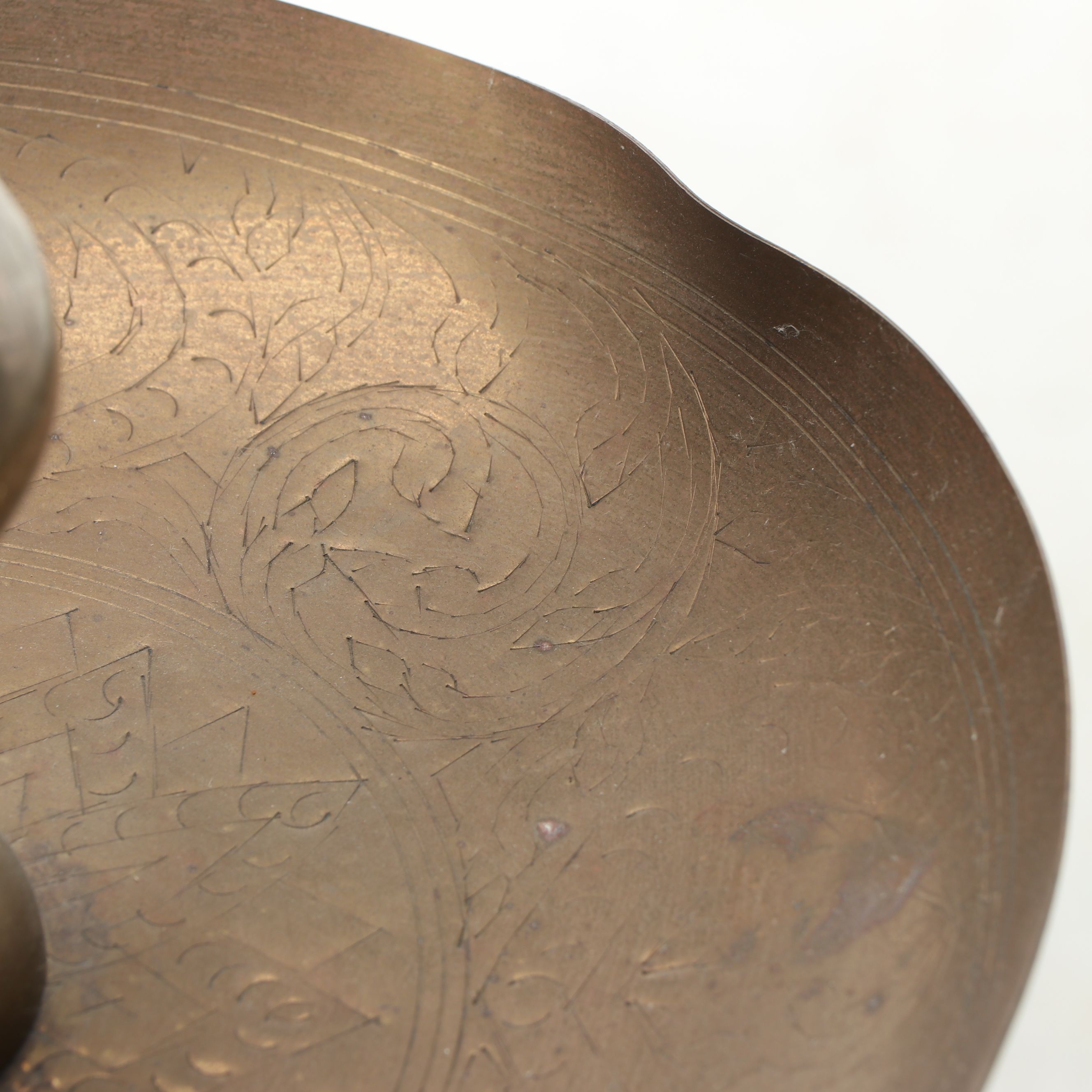 Moroccan Style Etched Brass Candle Holders