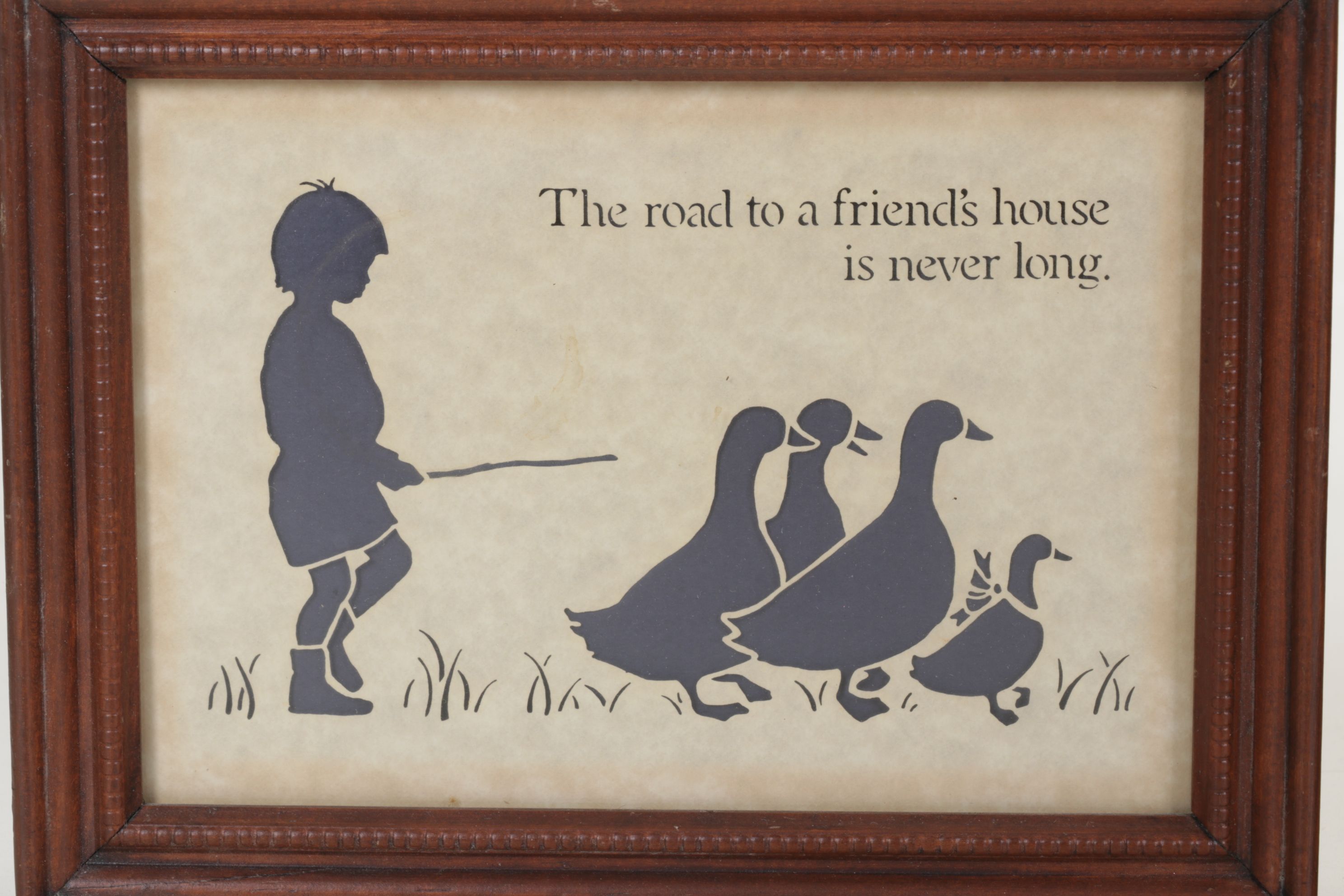 Framed "Scherenschnitte" Papercut Folk Art and More