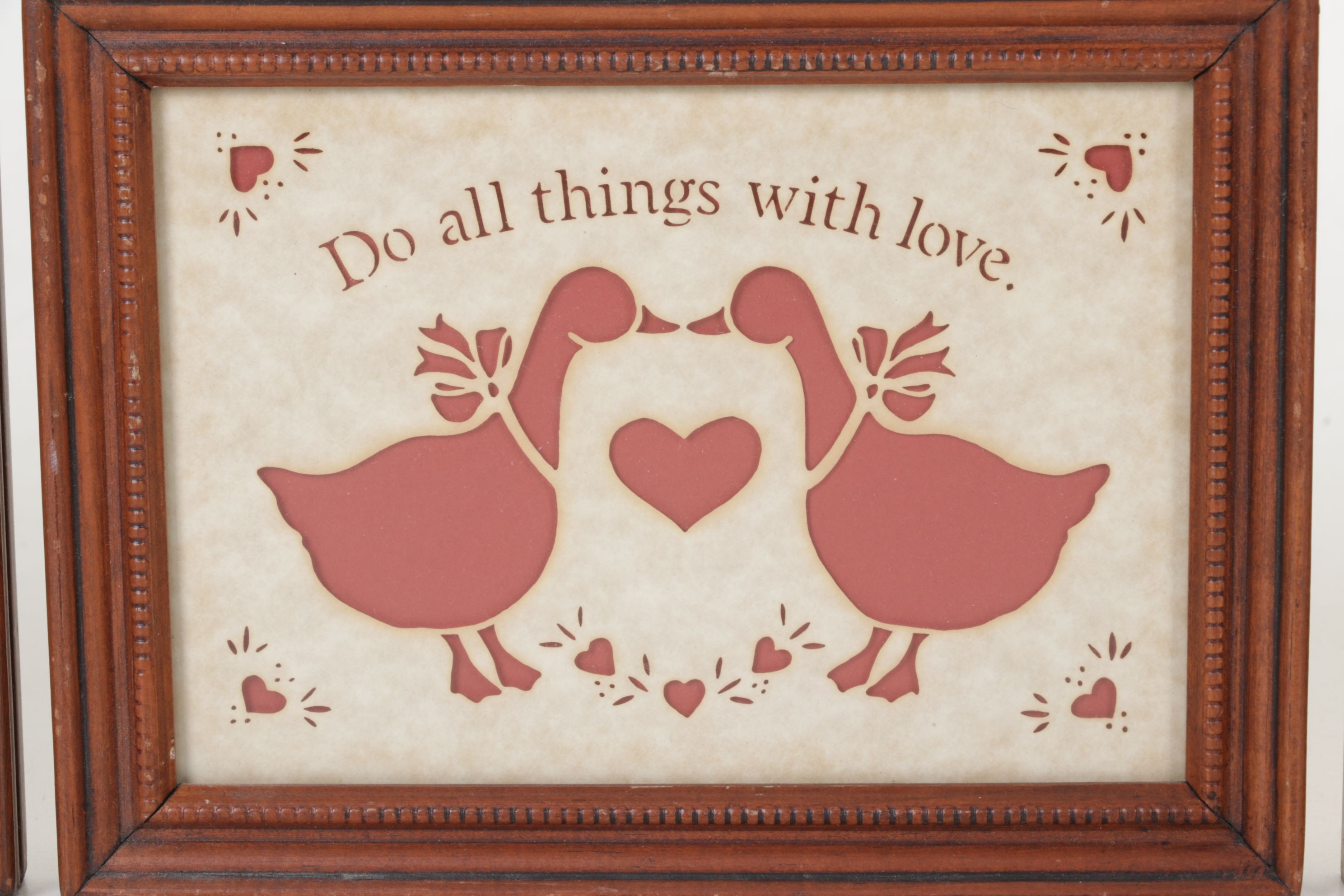 Framed "Scherenschnitte" Papercut Folk Art and More