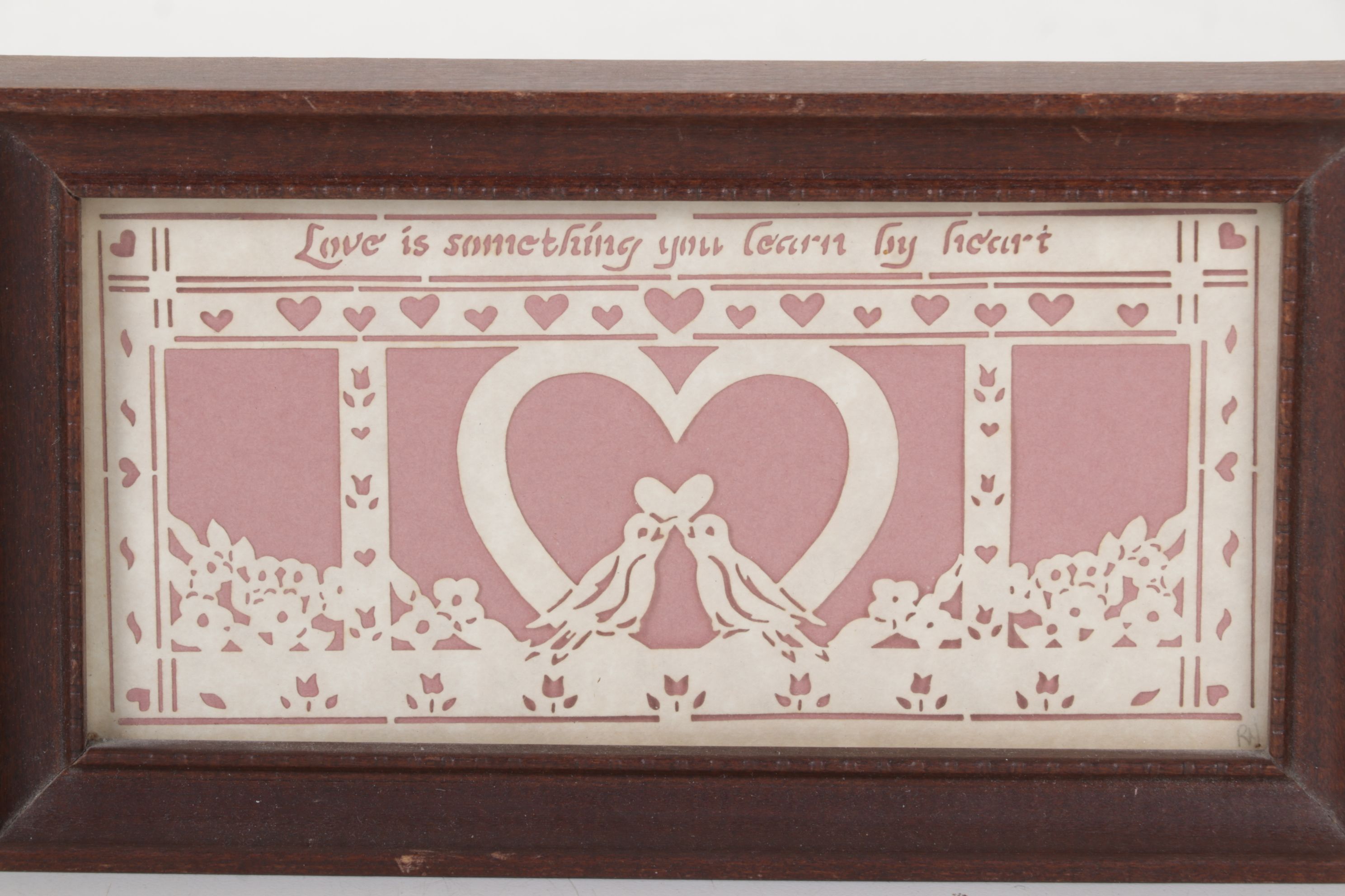 Framed "Scherenschnitte" Papercut Folk Art and More