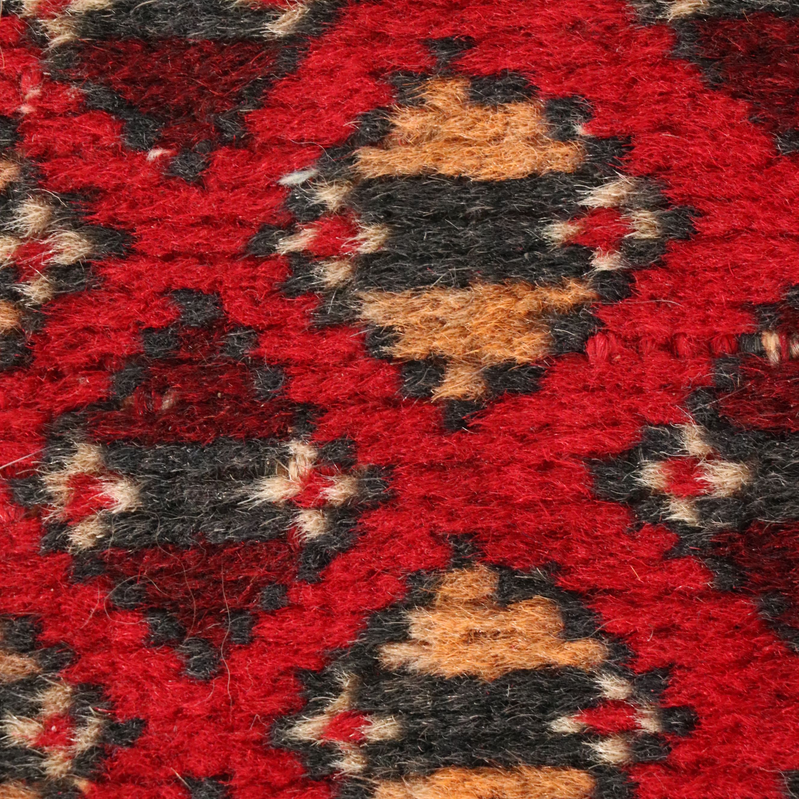 2'5 x 4'2 Hand-Knotted Afghan Baluch Accent Rug