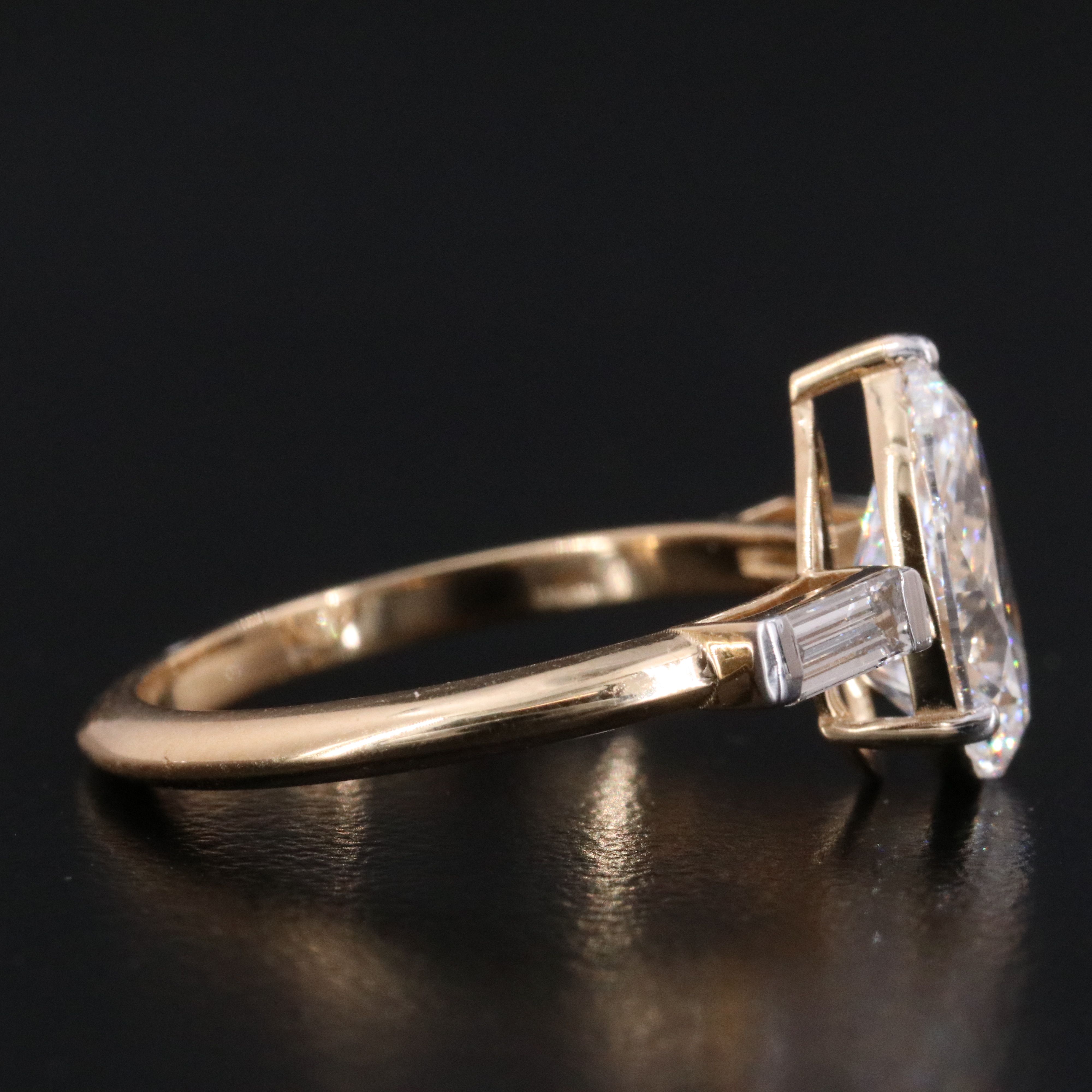 18K 2.18 CTW Lab Grown Diamond Ring with IGI Report