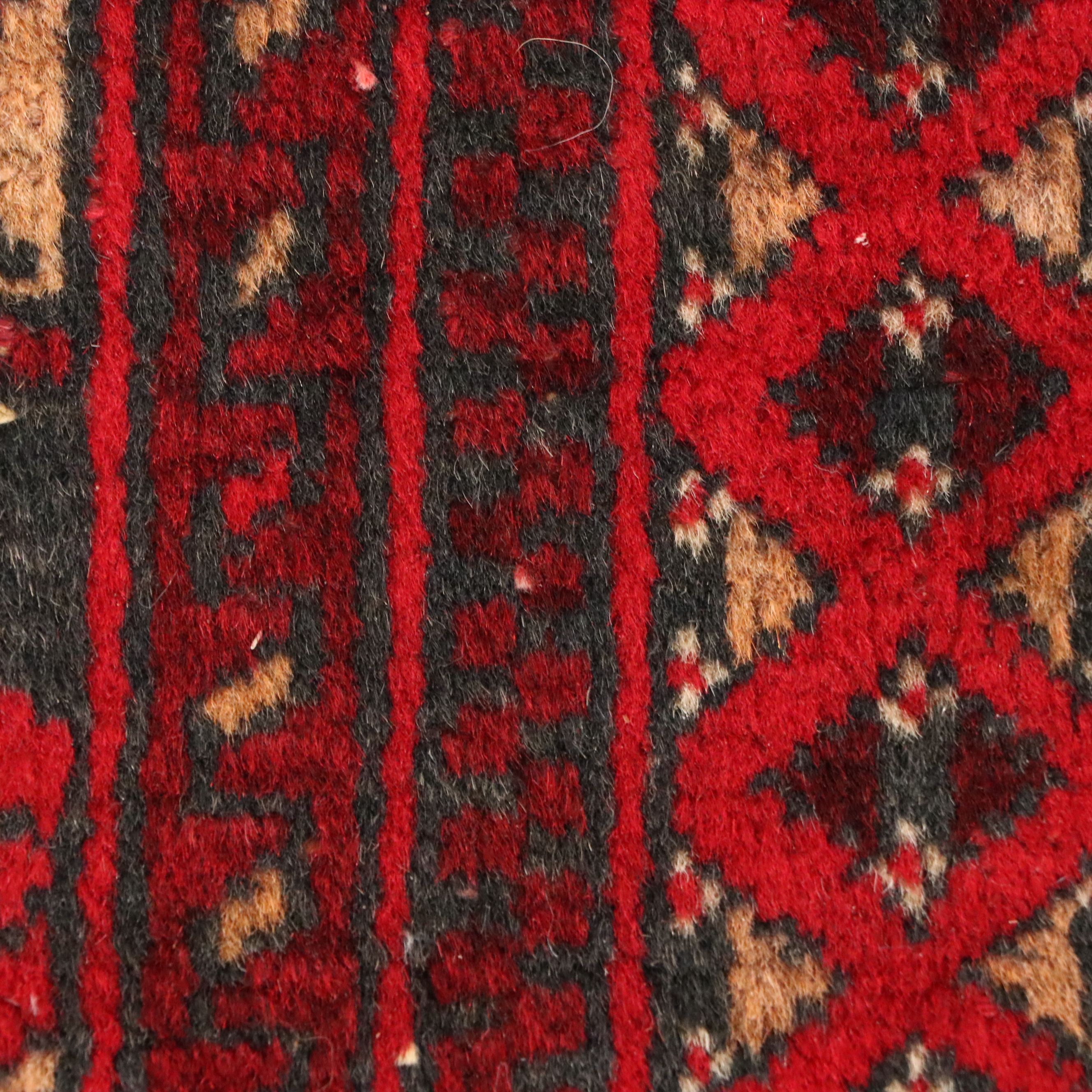 2'5 x 4'2 Hand-Knotted Afghan Baluch Accent Rug