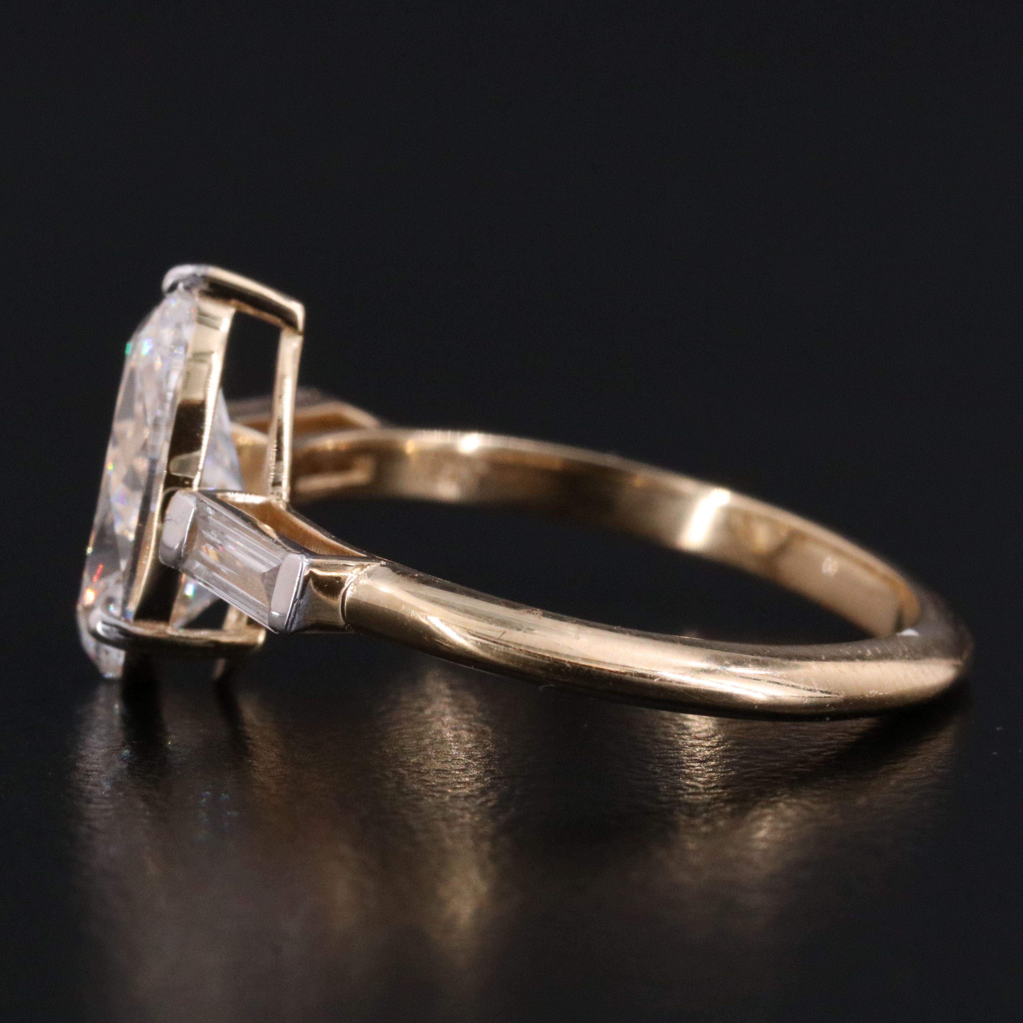 18K 2.18 CTW Lab Grown Diamond Ring with IGI Report