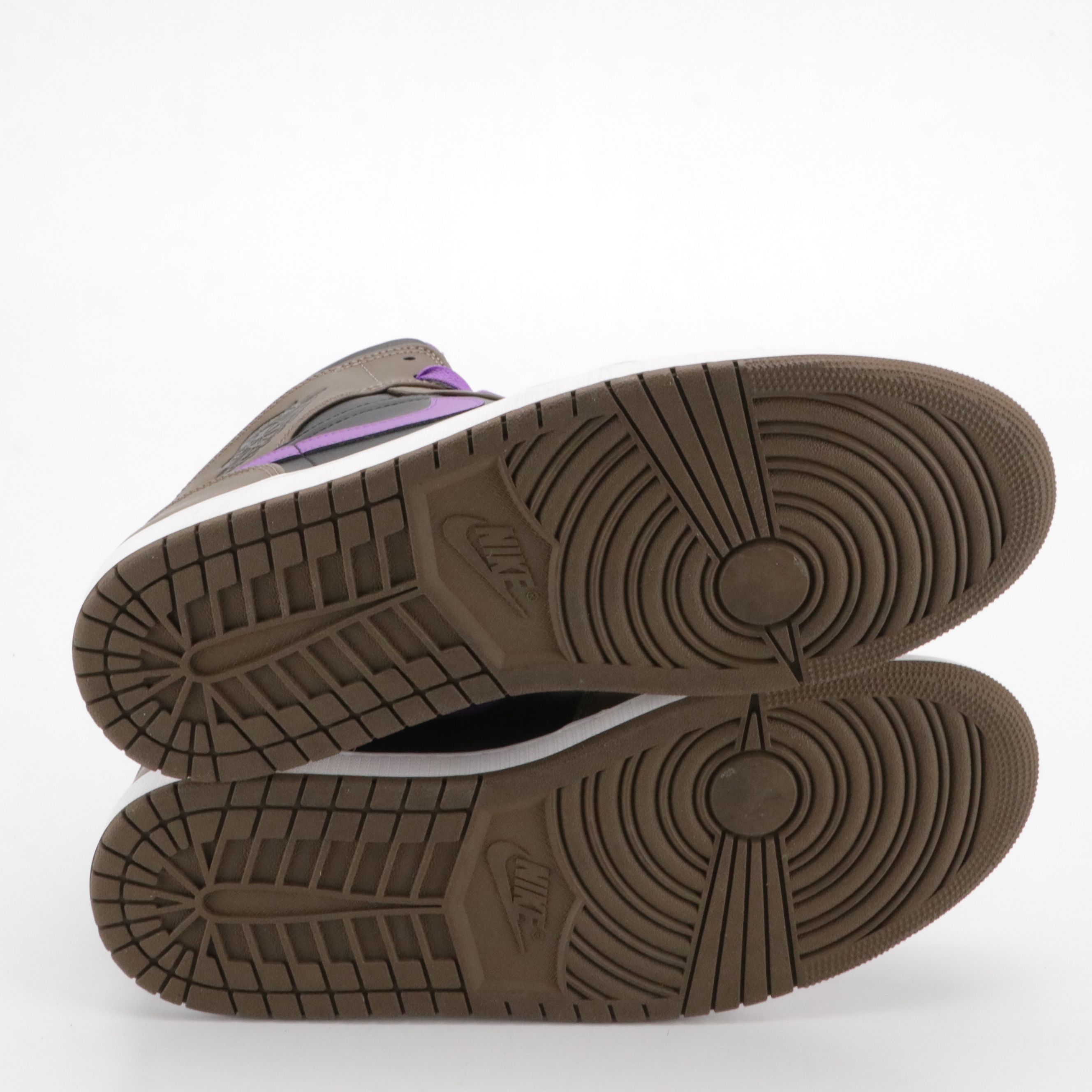 Men's Nike Air Jordan 1 Mid Sneakers in "Palomino/Wild Berry" Leather