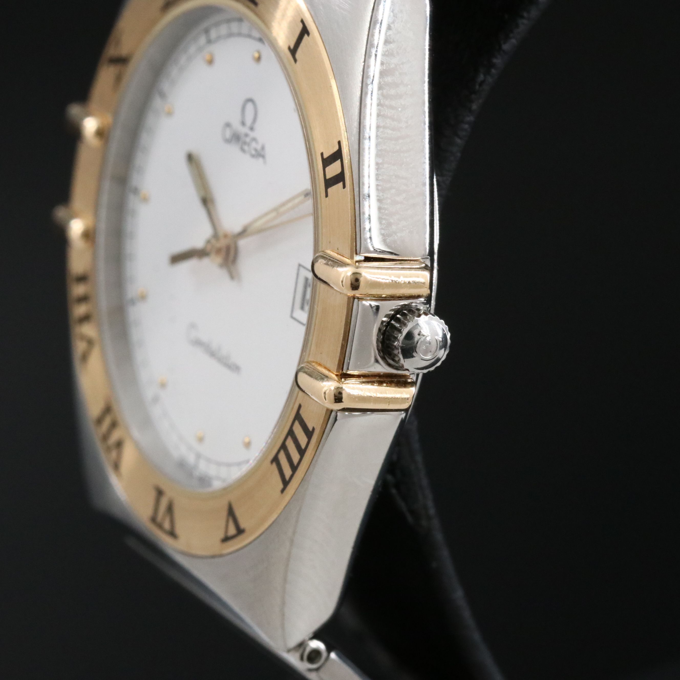 Omega Constellation Gold & Steel White 33mm Quartz Watch