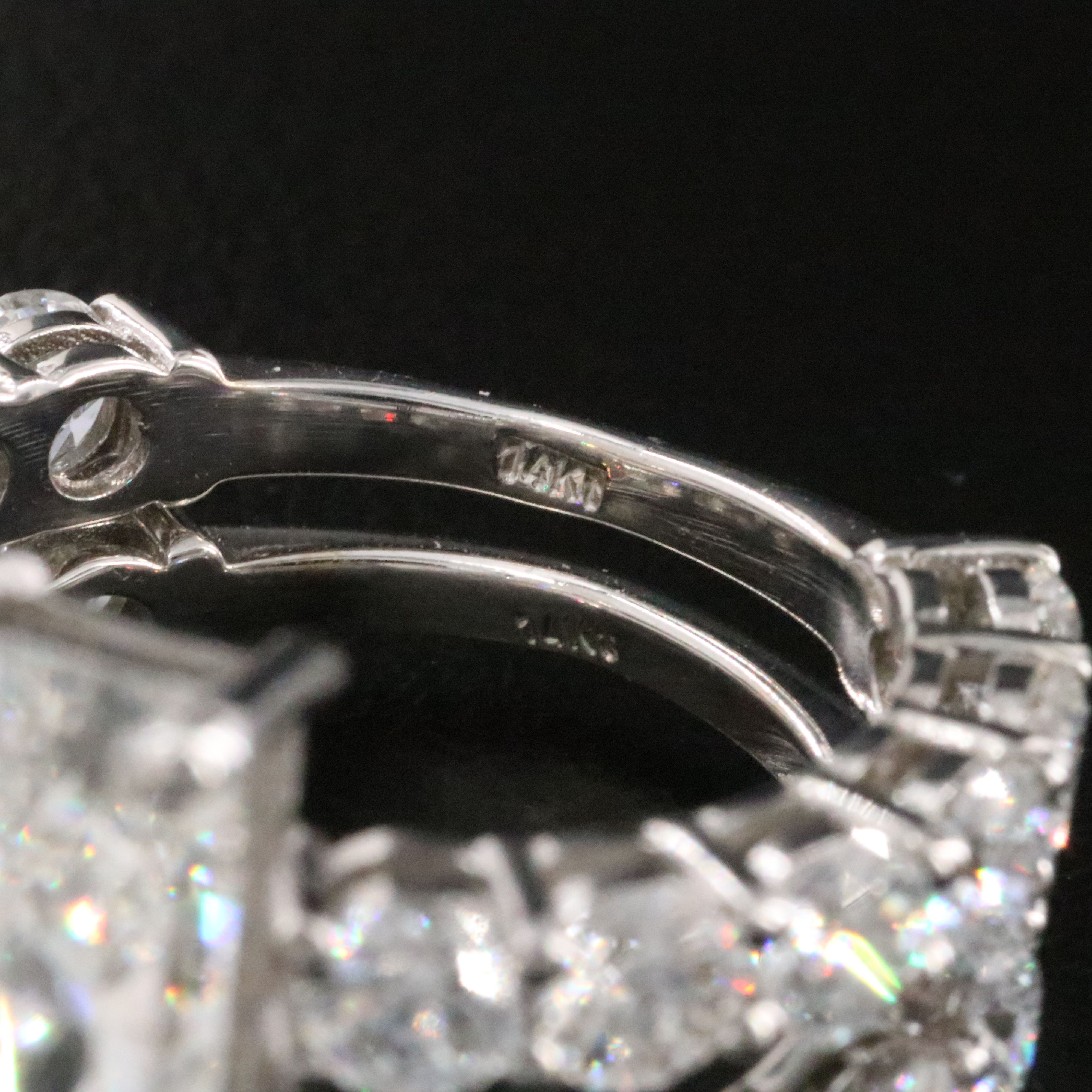 14K 9.04 CTW Lab Grown Diamond Ring Set with IGI Report