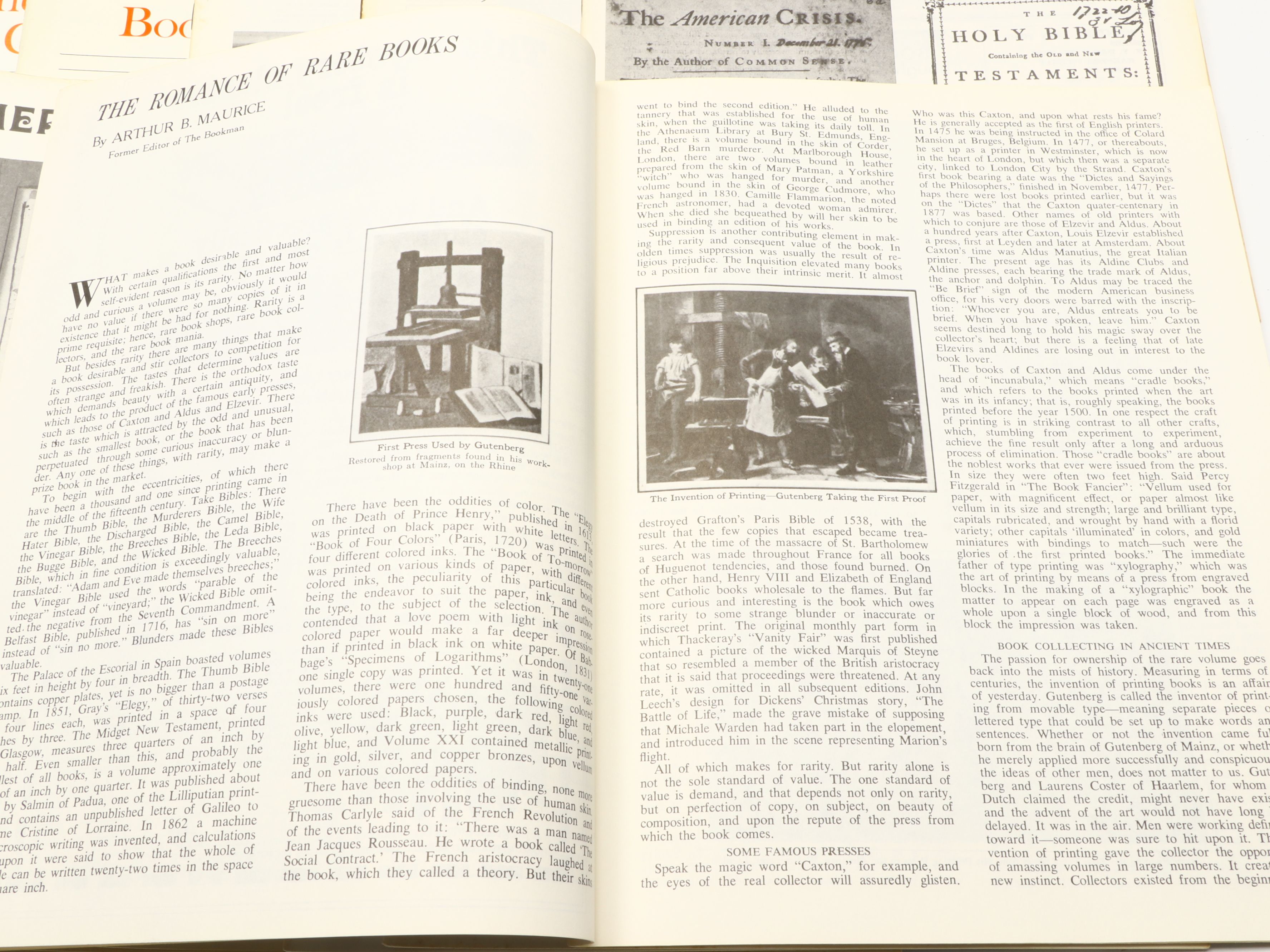 "American Book Collector" Literature Publications, Mid to Late 20th C.