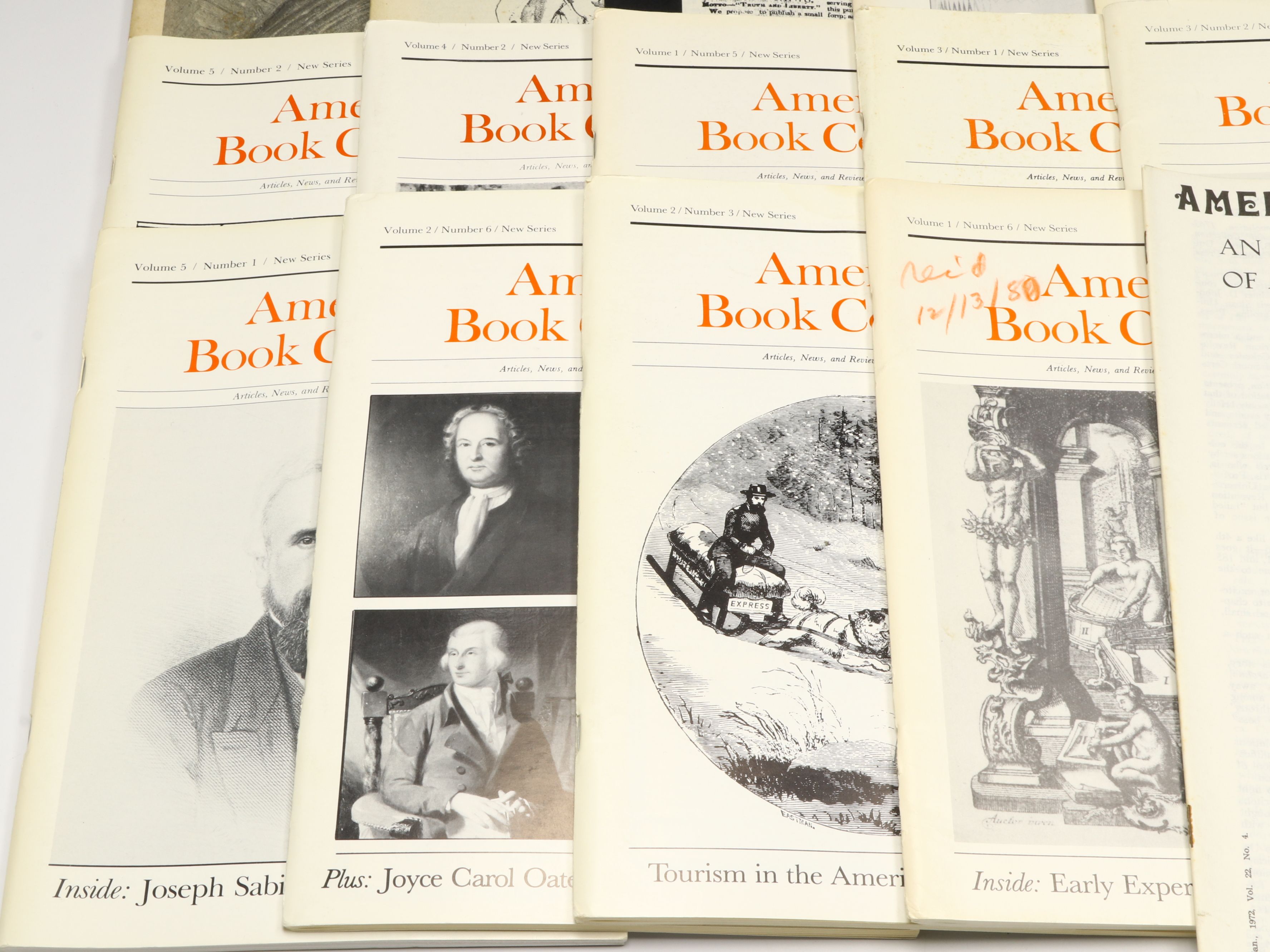 "American Book Collector" Literature Publications, Mid to Late 20th C.