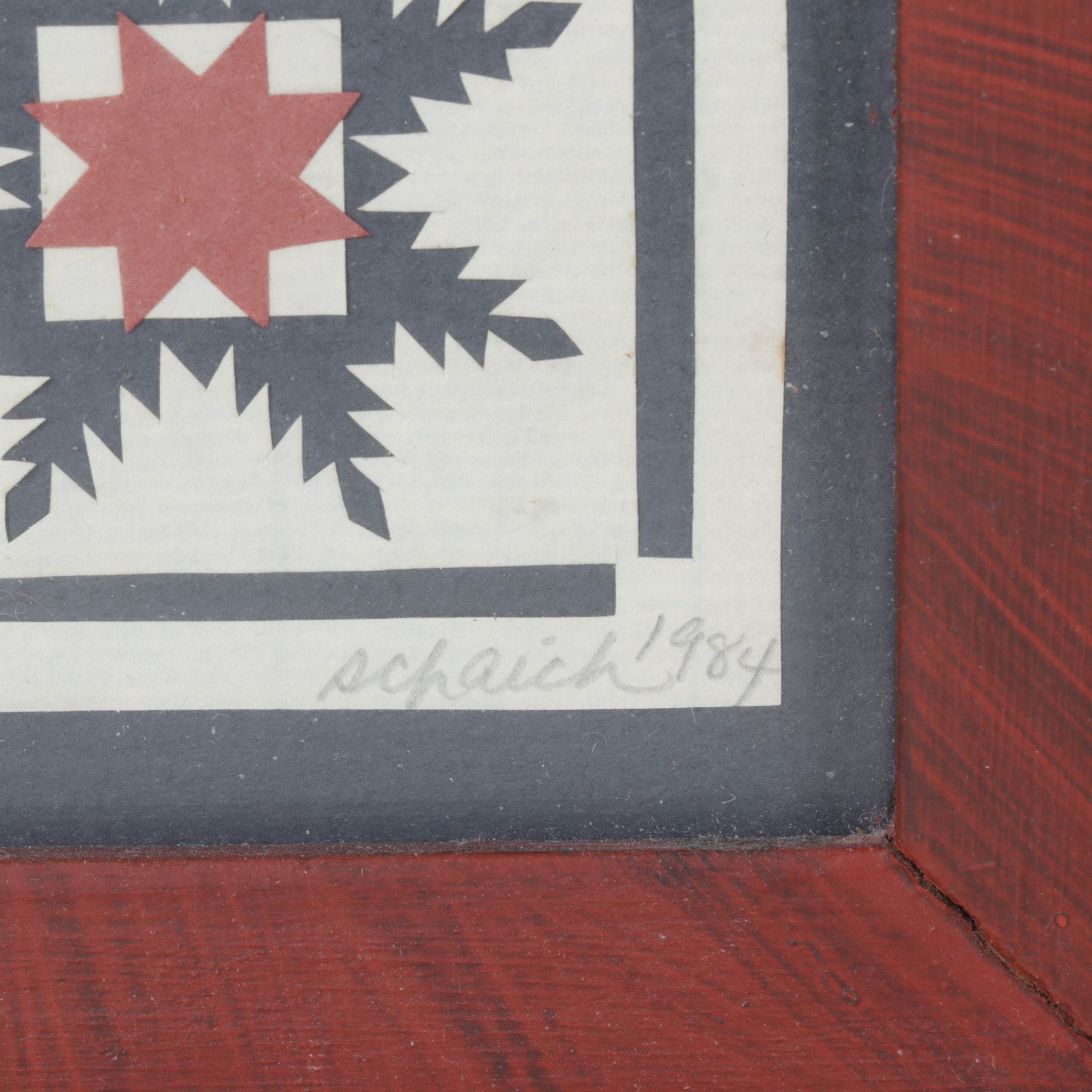 Framed "Scherenschnitte" Papercut Folk Art and More