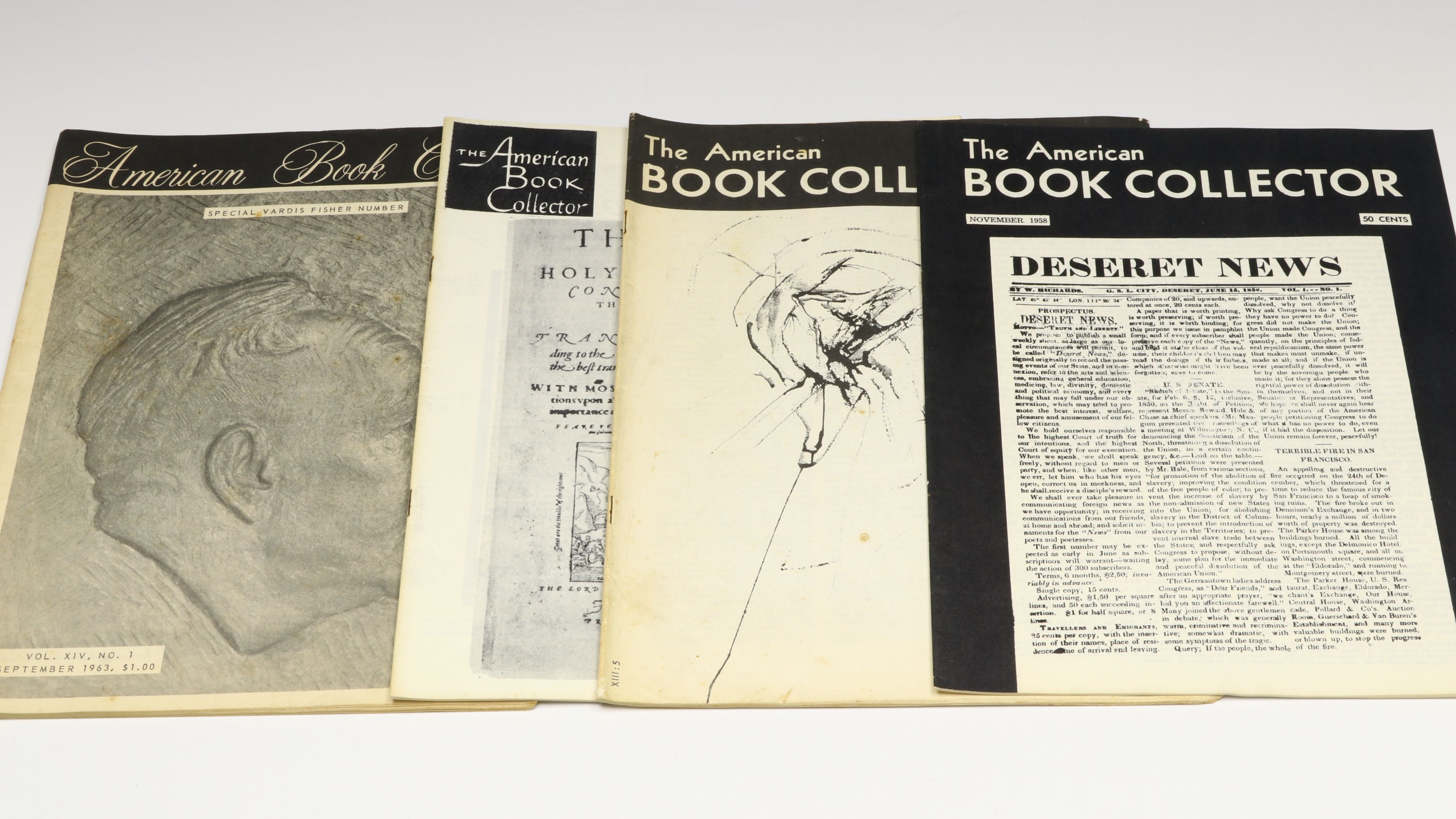 "American Book Collector" Literature Publications, Mid to Late 20th C.