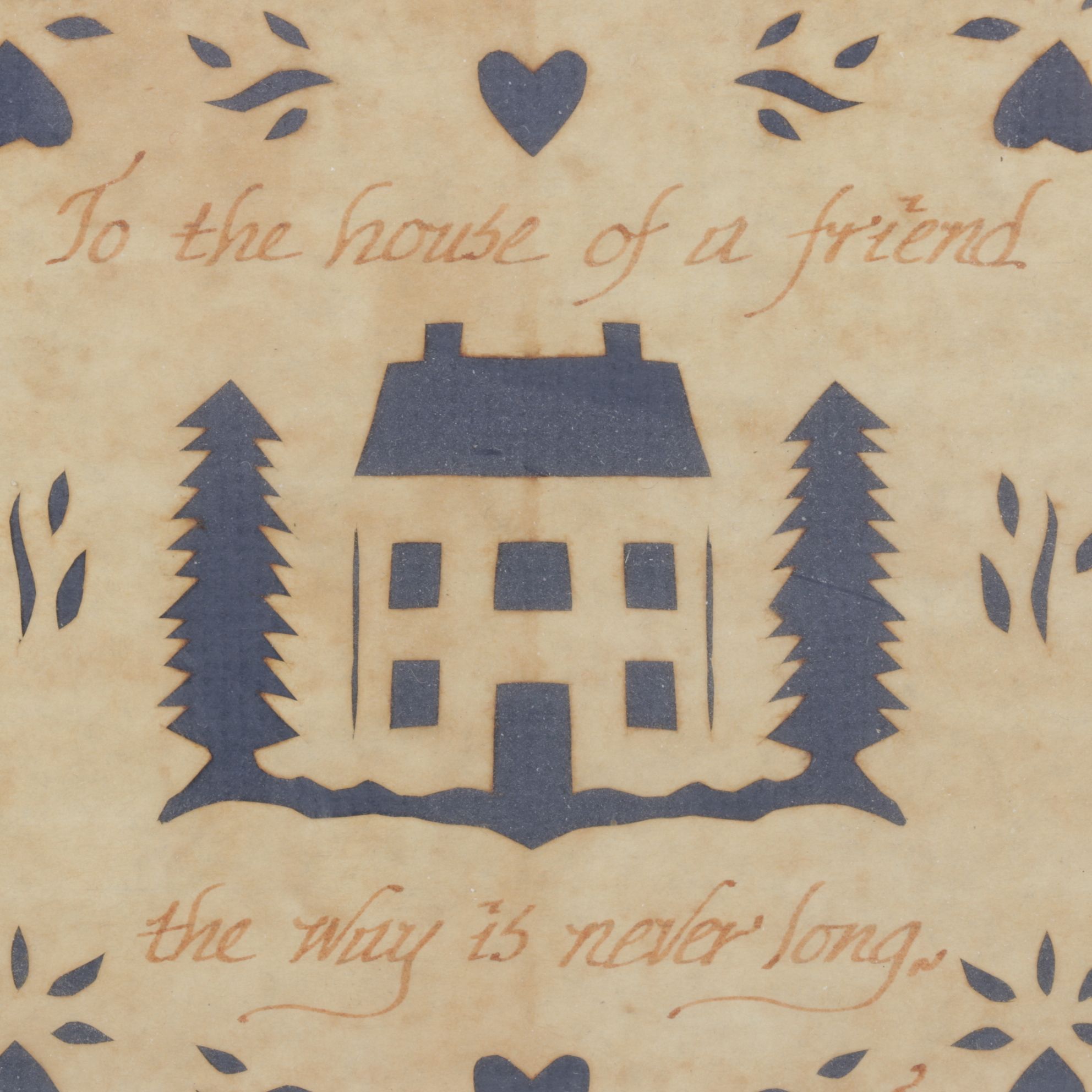 Framed "Scherenschnitte" Papercut Folk Art and More