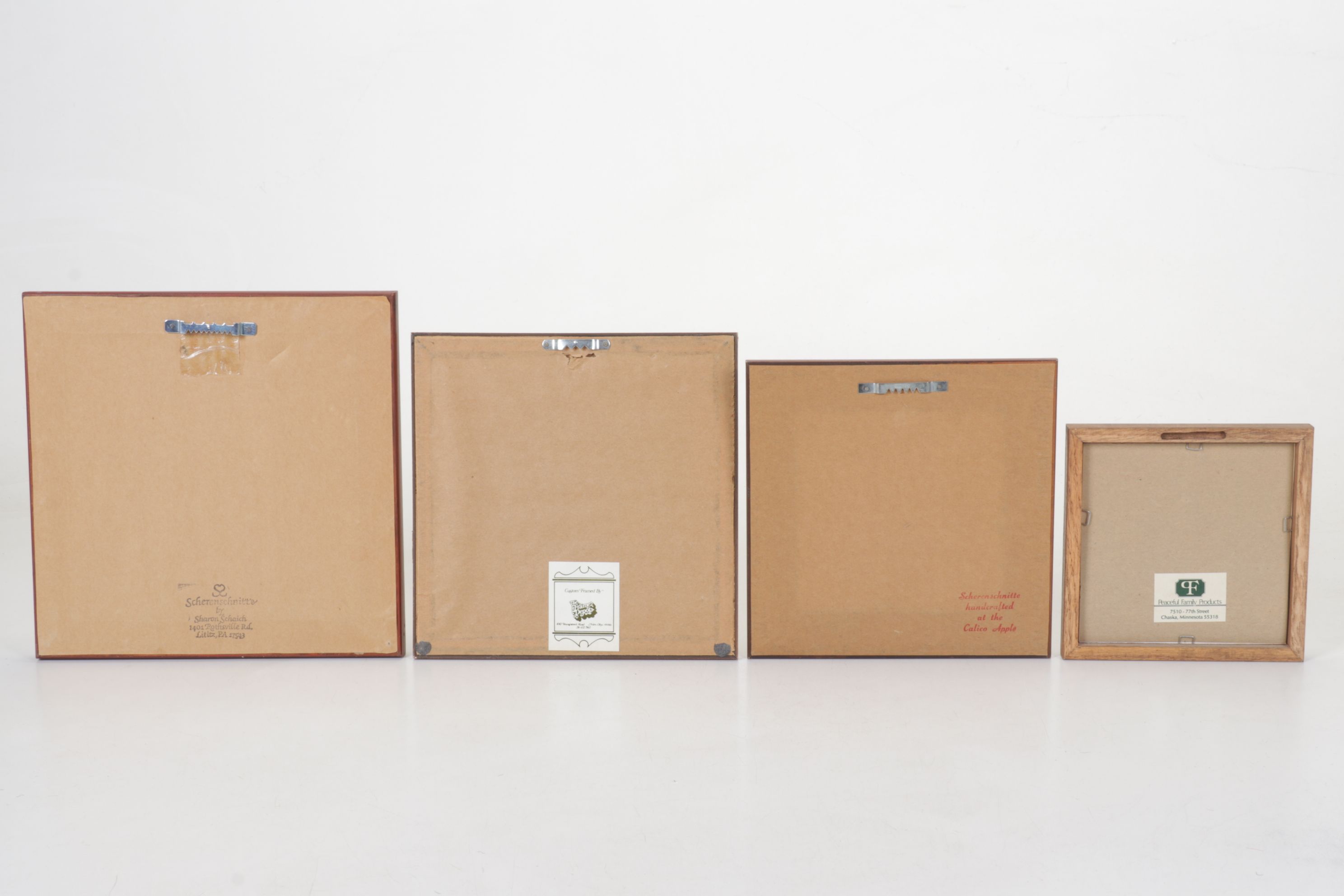 Framed "Scherenschnitte" Papercut Folk Art and More