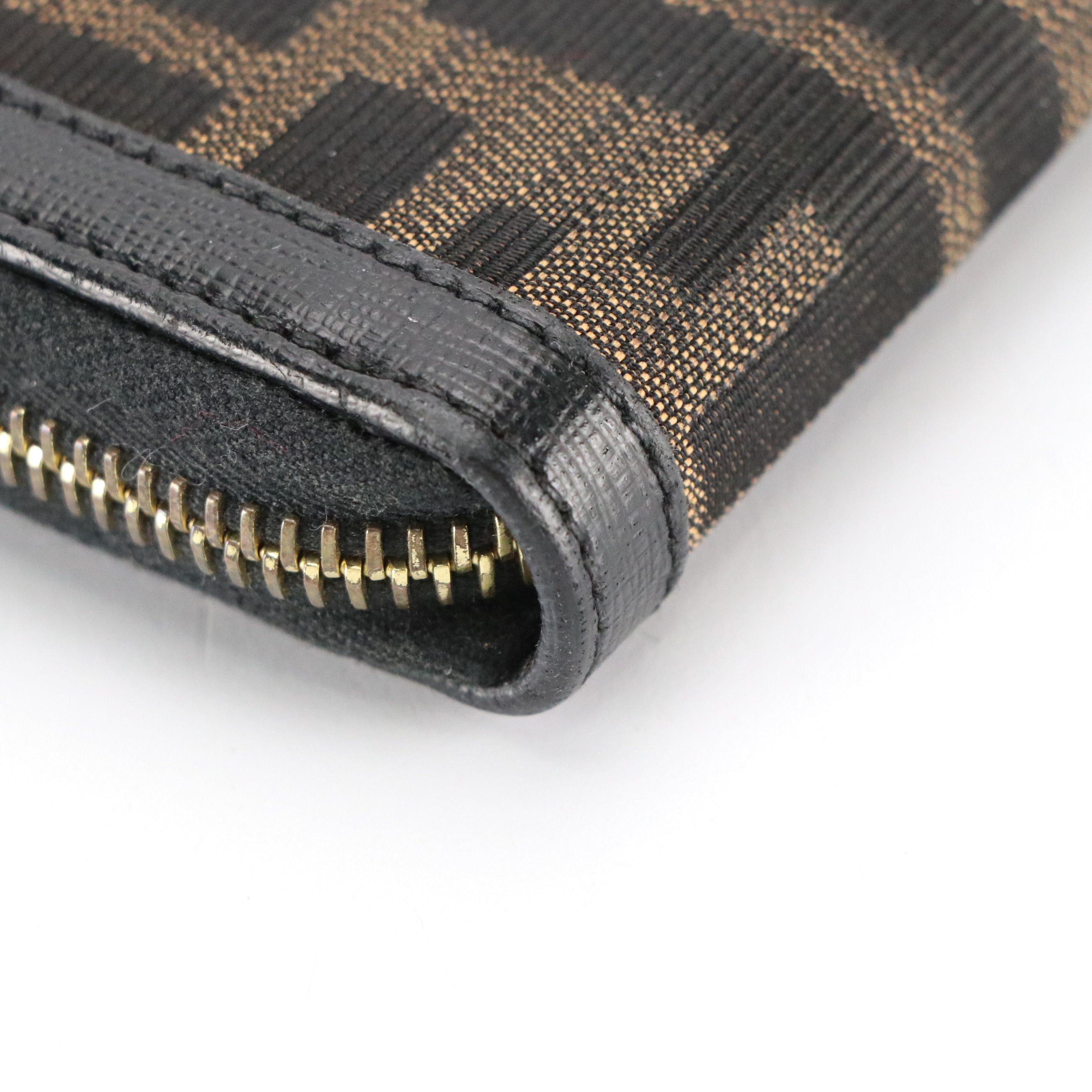 Fendi Zip Around Wallet 8M0024 in Zucca Jacquard Canvas
