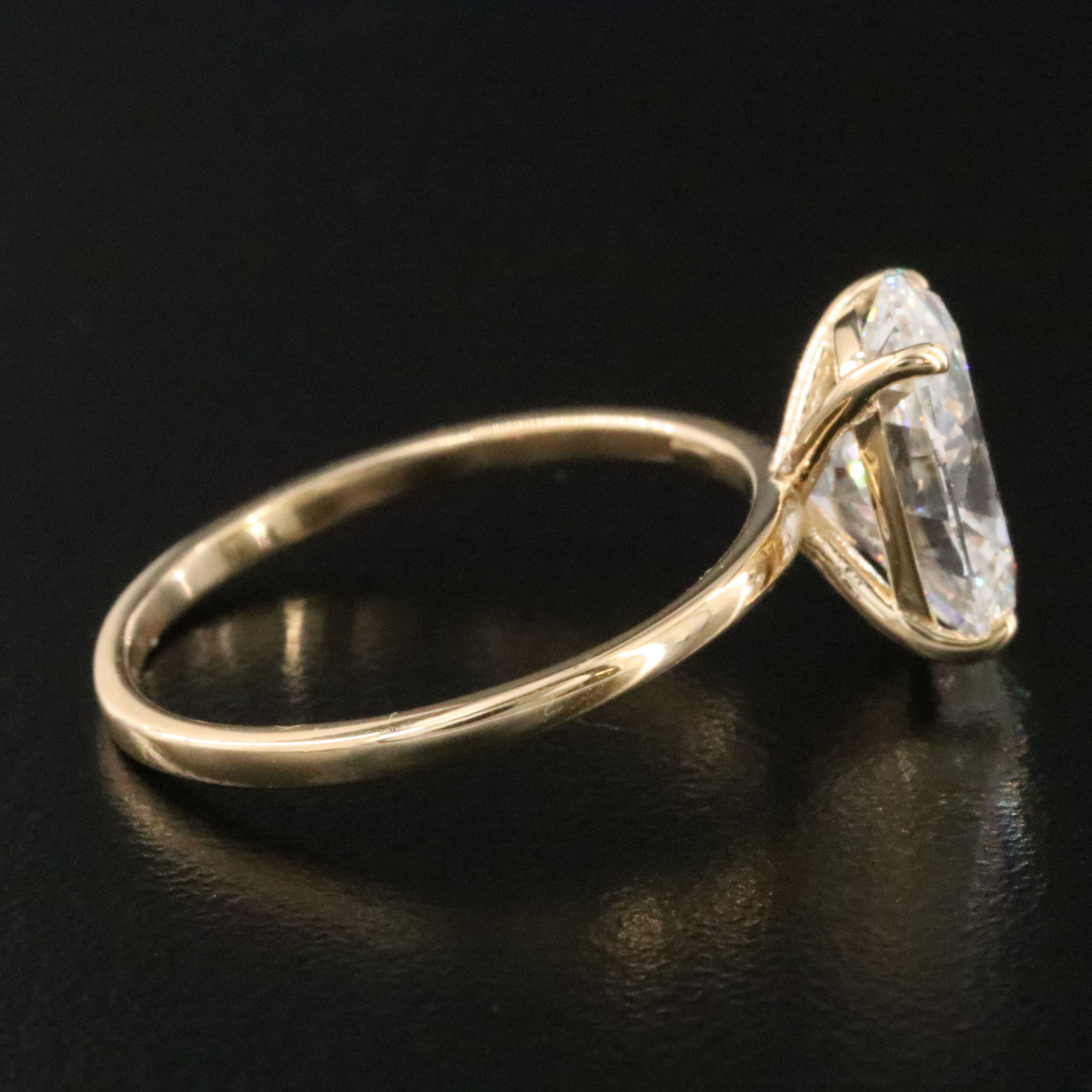 18K 3.02 CT Lab Grown Diamond Ring with IGI Report