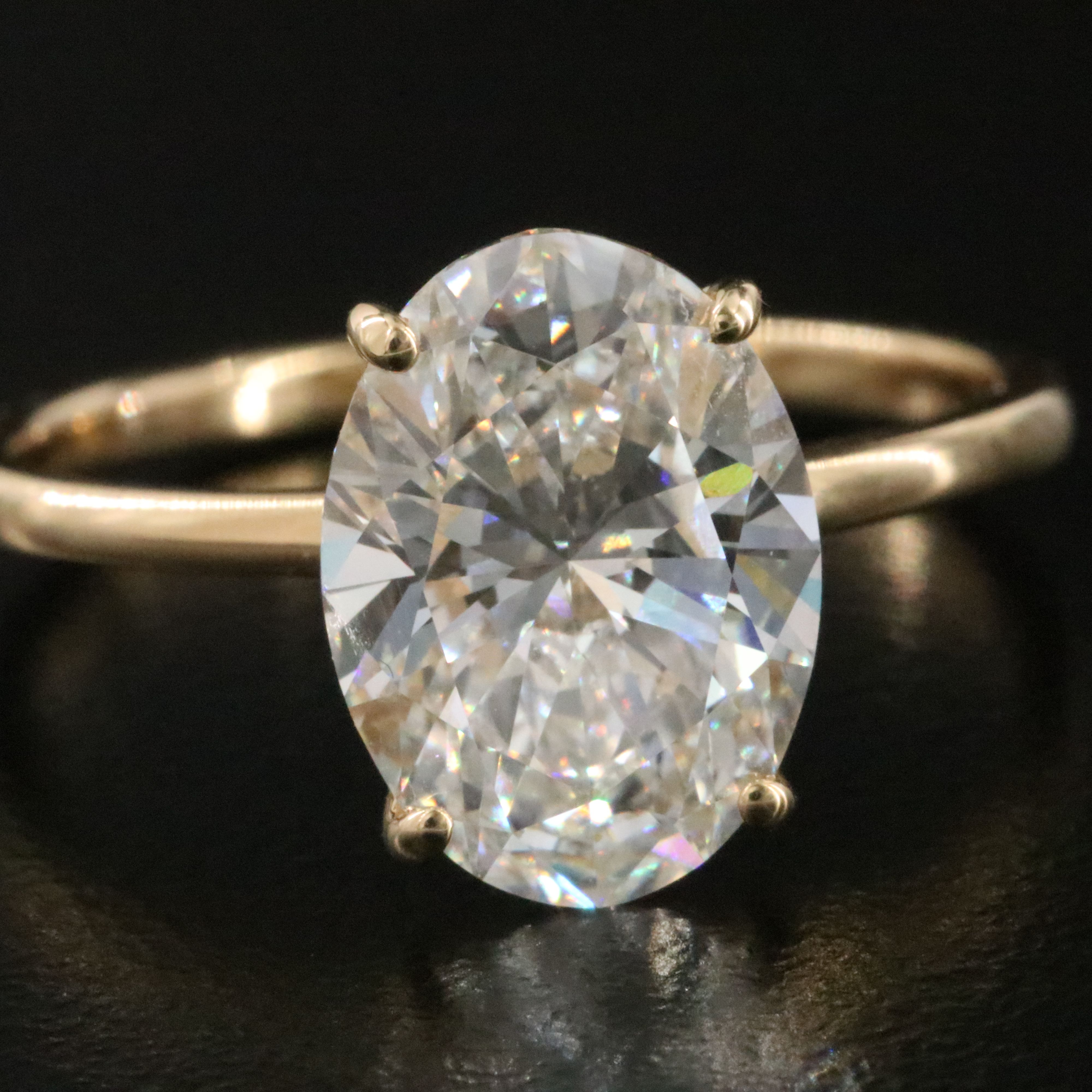 18K 3.02 CT Lab Grown Diamond Ring with IGI Report