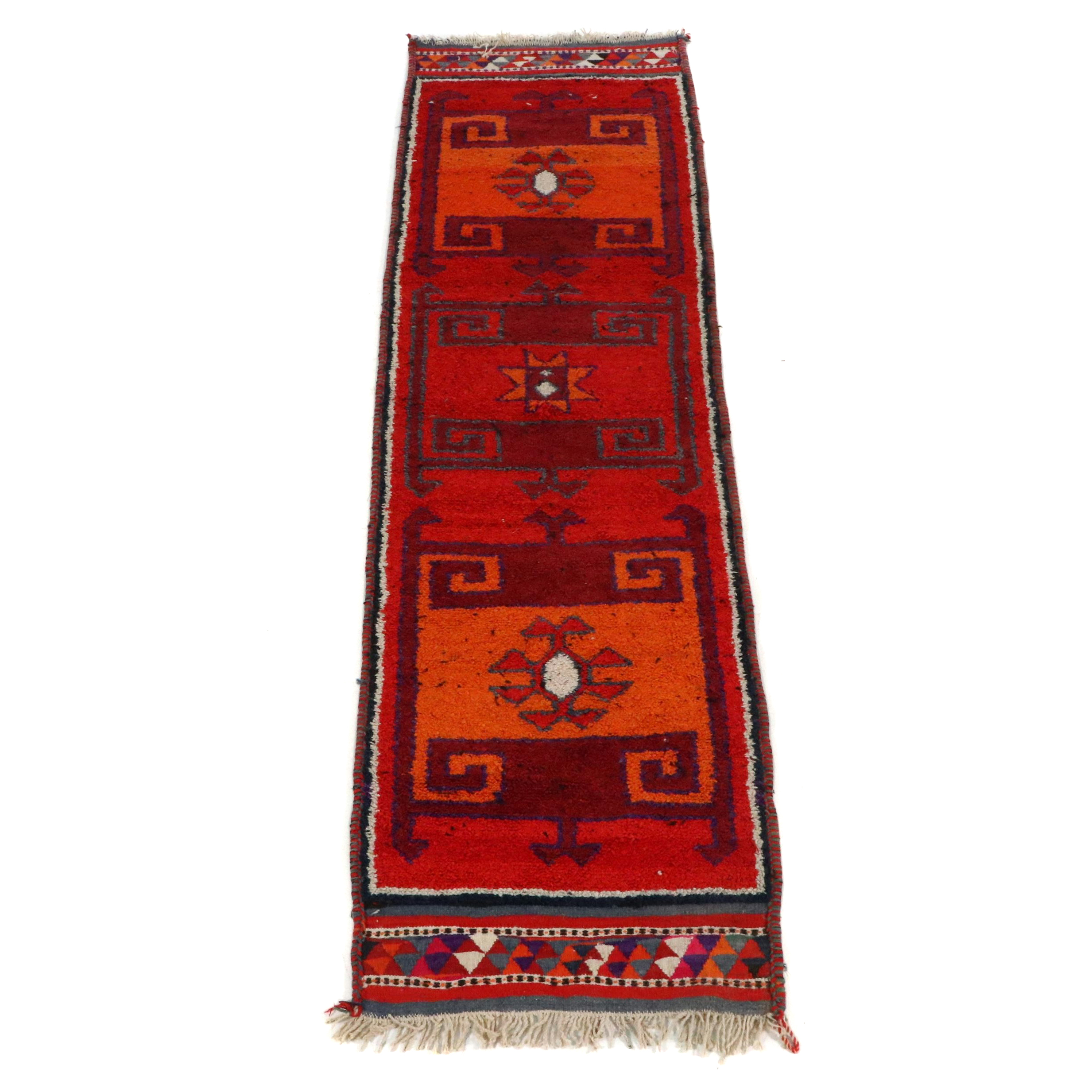 3'5 x 12'9 Hand-Knotted Turkish Village Long Rug