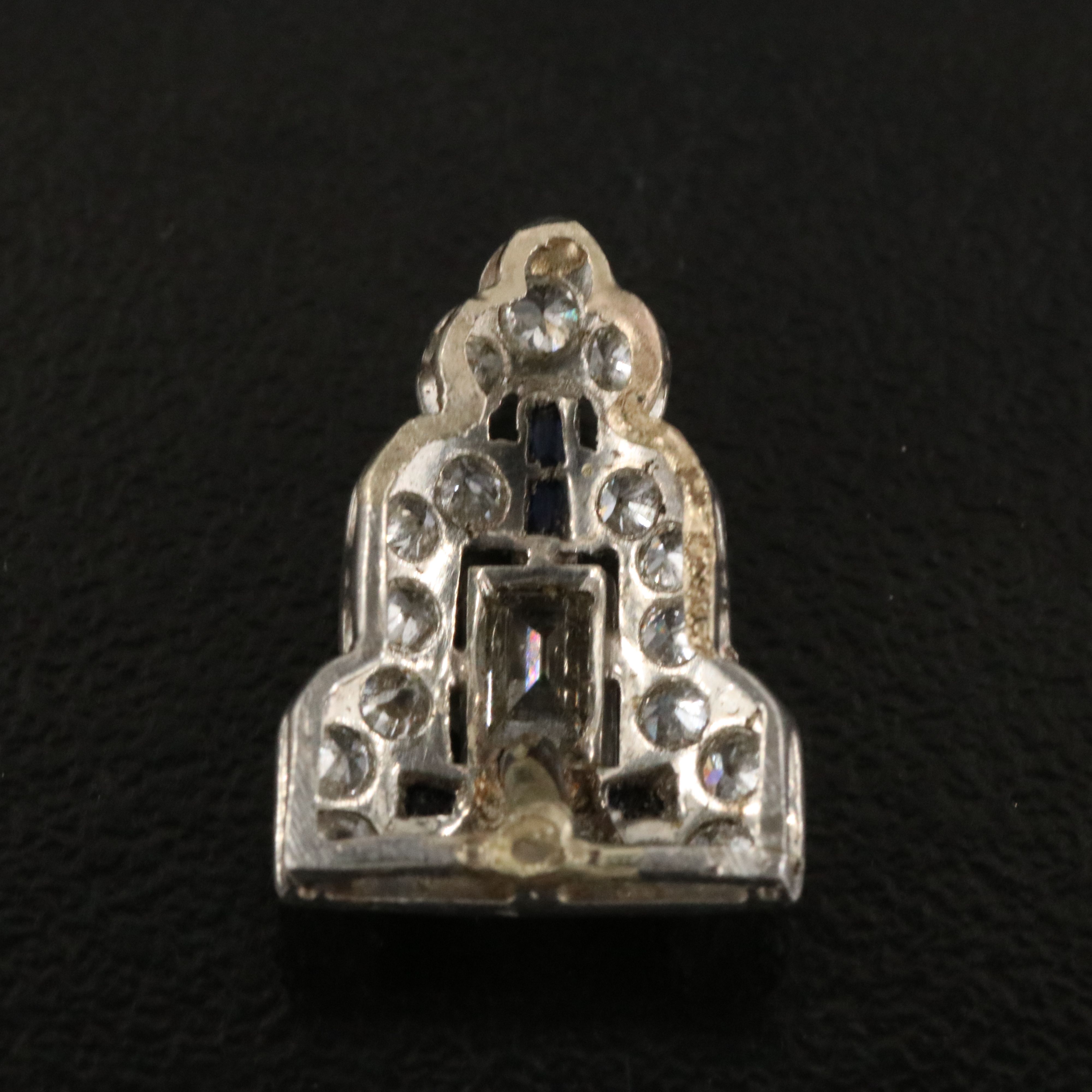 Art Deco Platinum 0.48 CTW Diamond Component