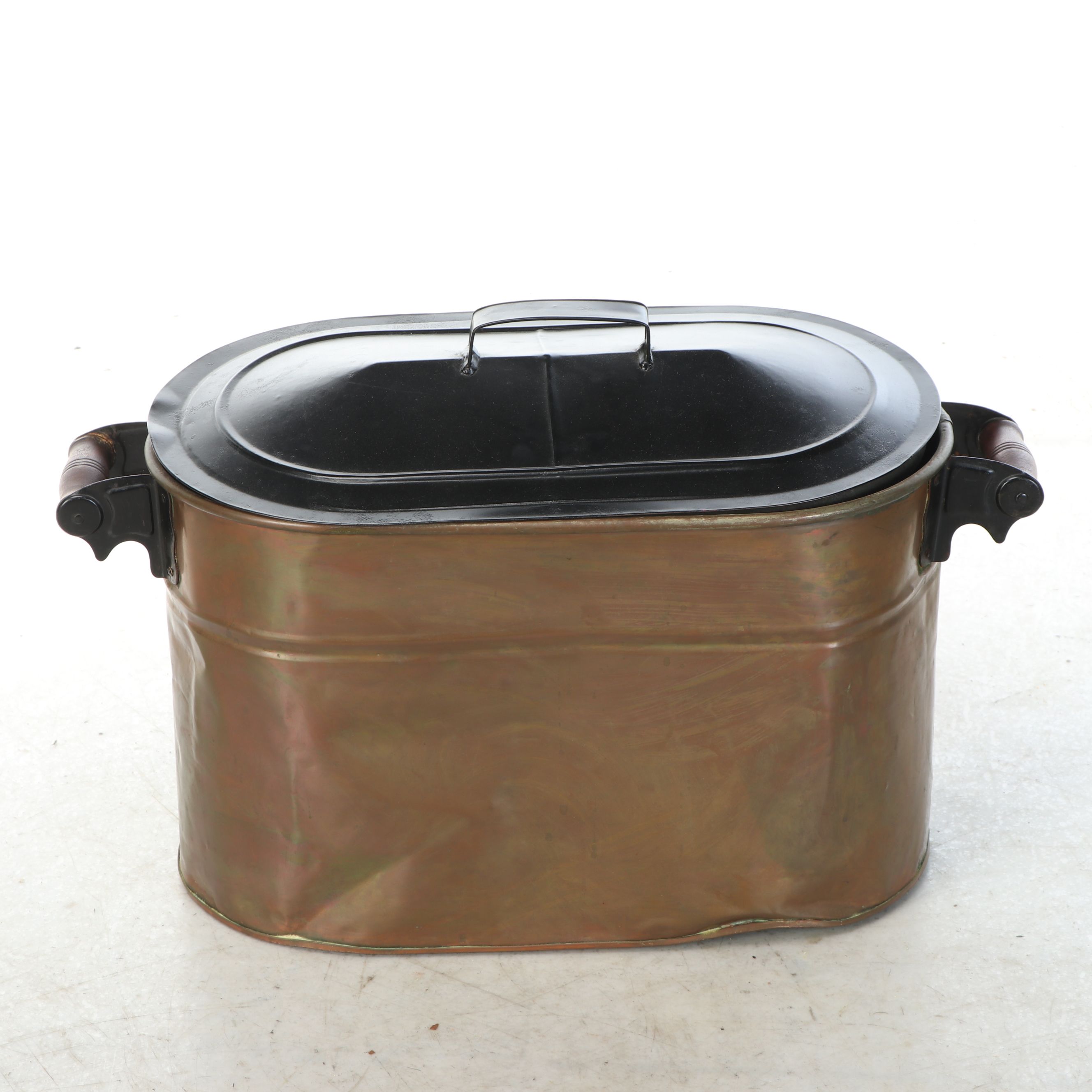 Copper Washtub Boiler with Lid
