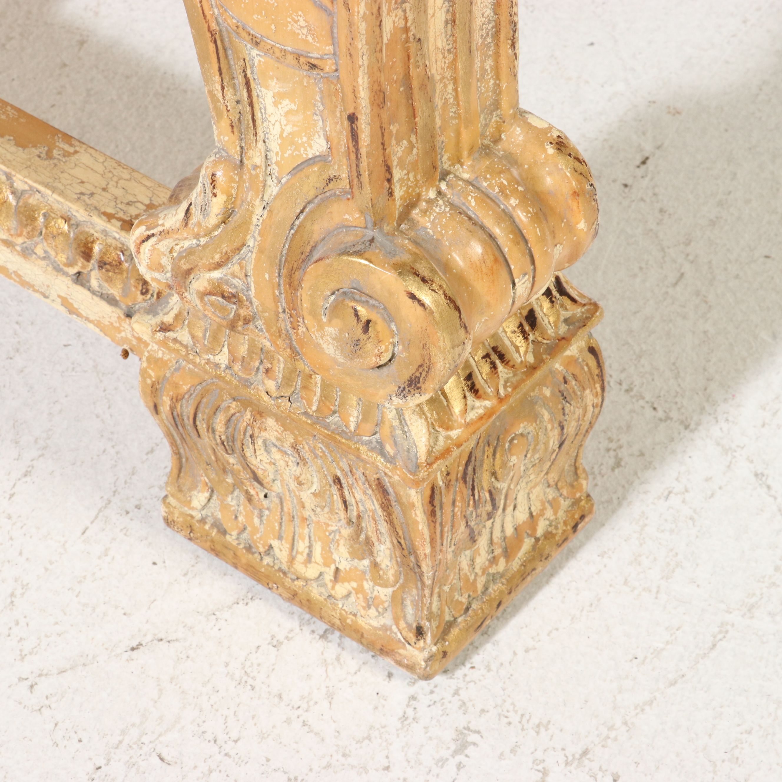 Continental Neoclassical Style Giltwood and Composition Center Table, 20th C.