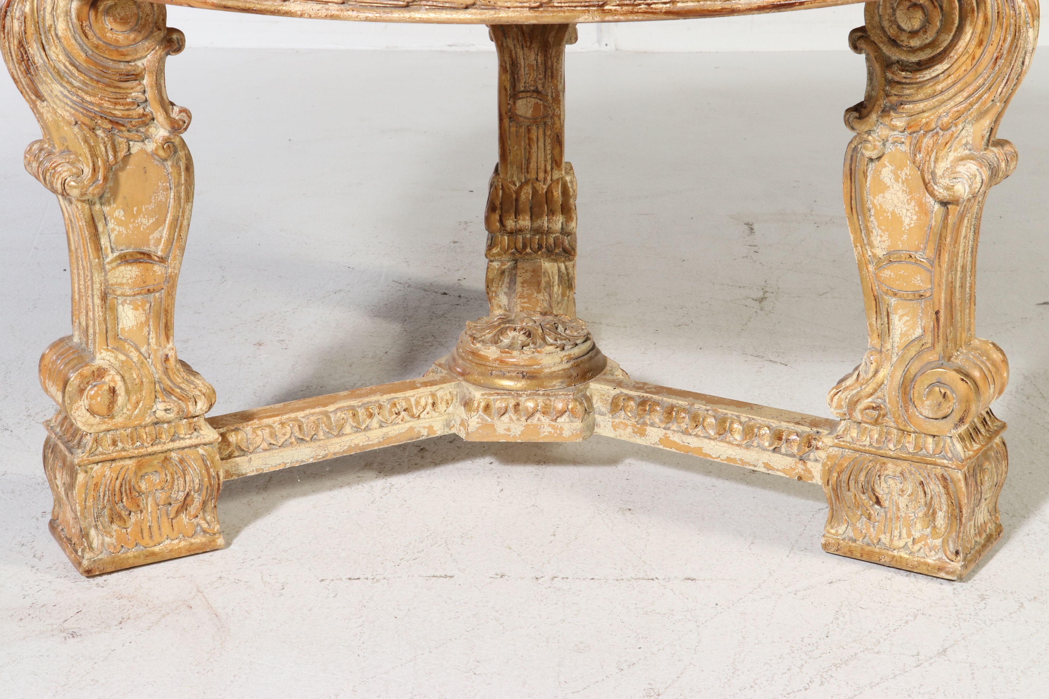 Continental Neoclassical Style Giltwood and Composition Center Table, 20th C.