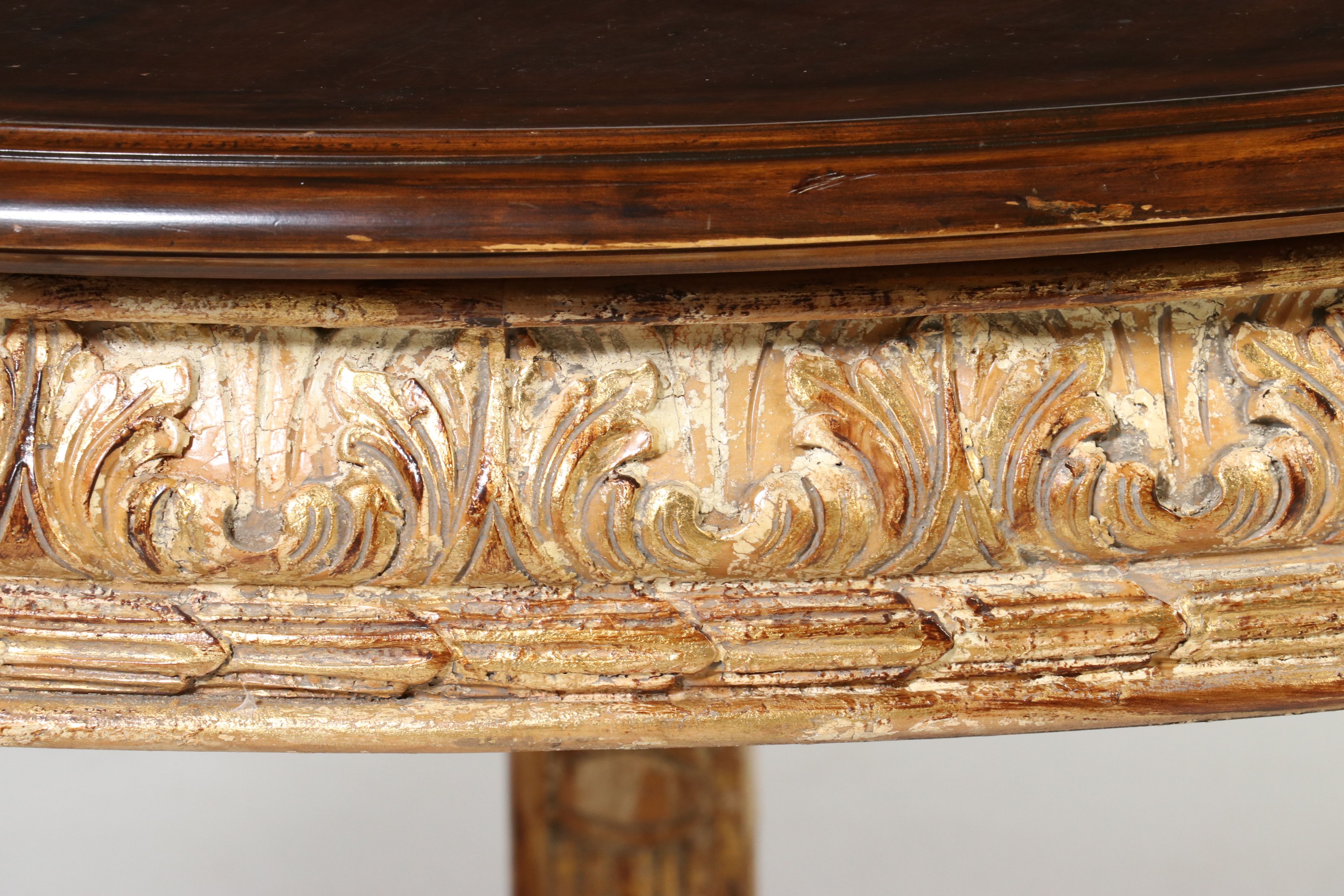 Continental Neoclassical Style Giltwood and Composition Center Table, 20th C.