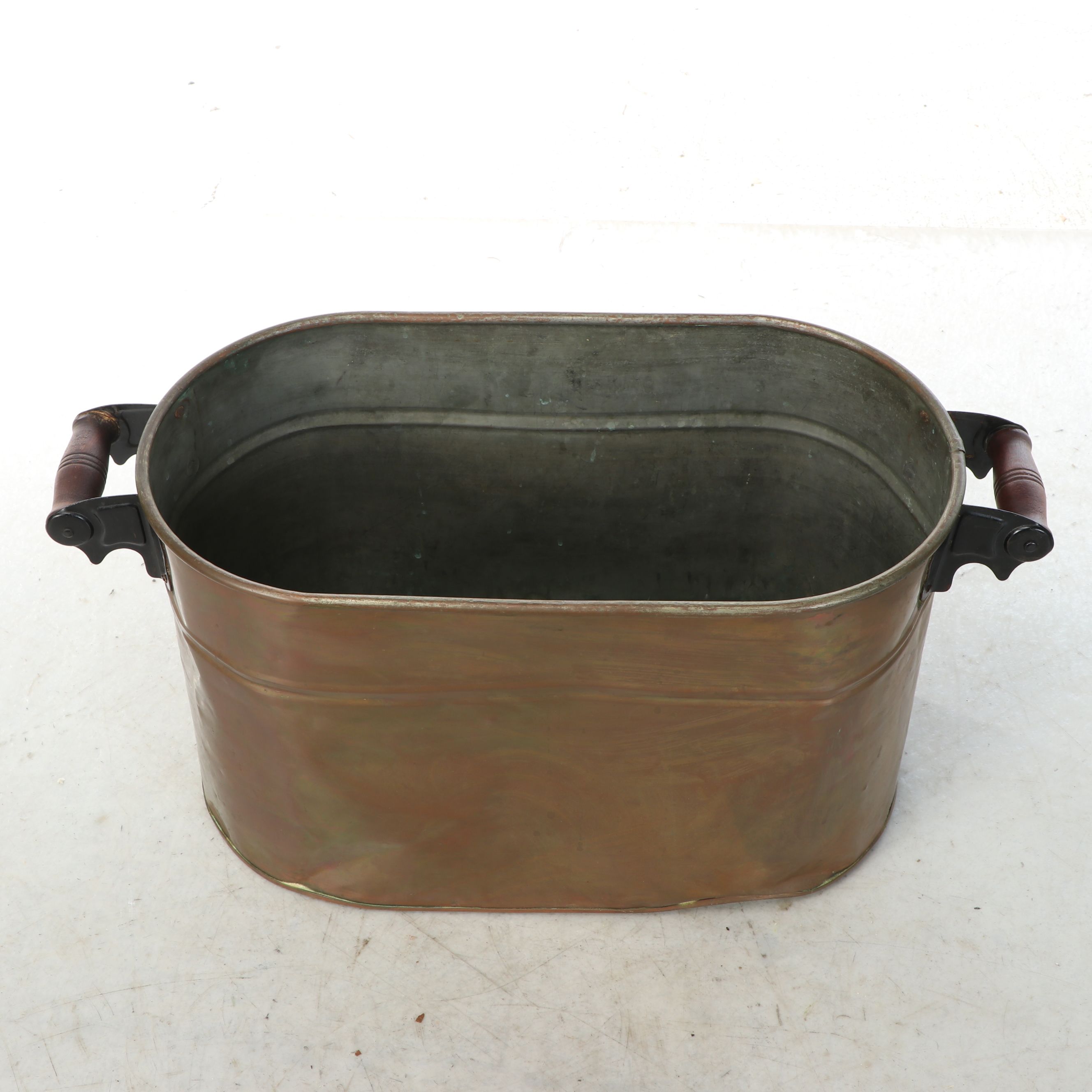 Copper Washtub Boiler with Lid