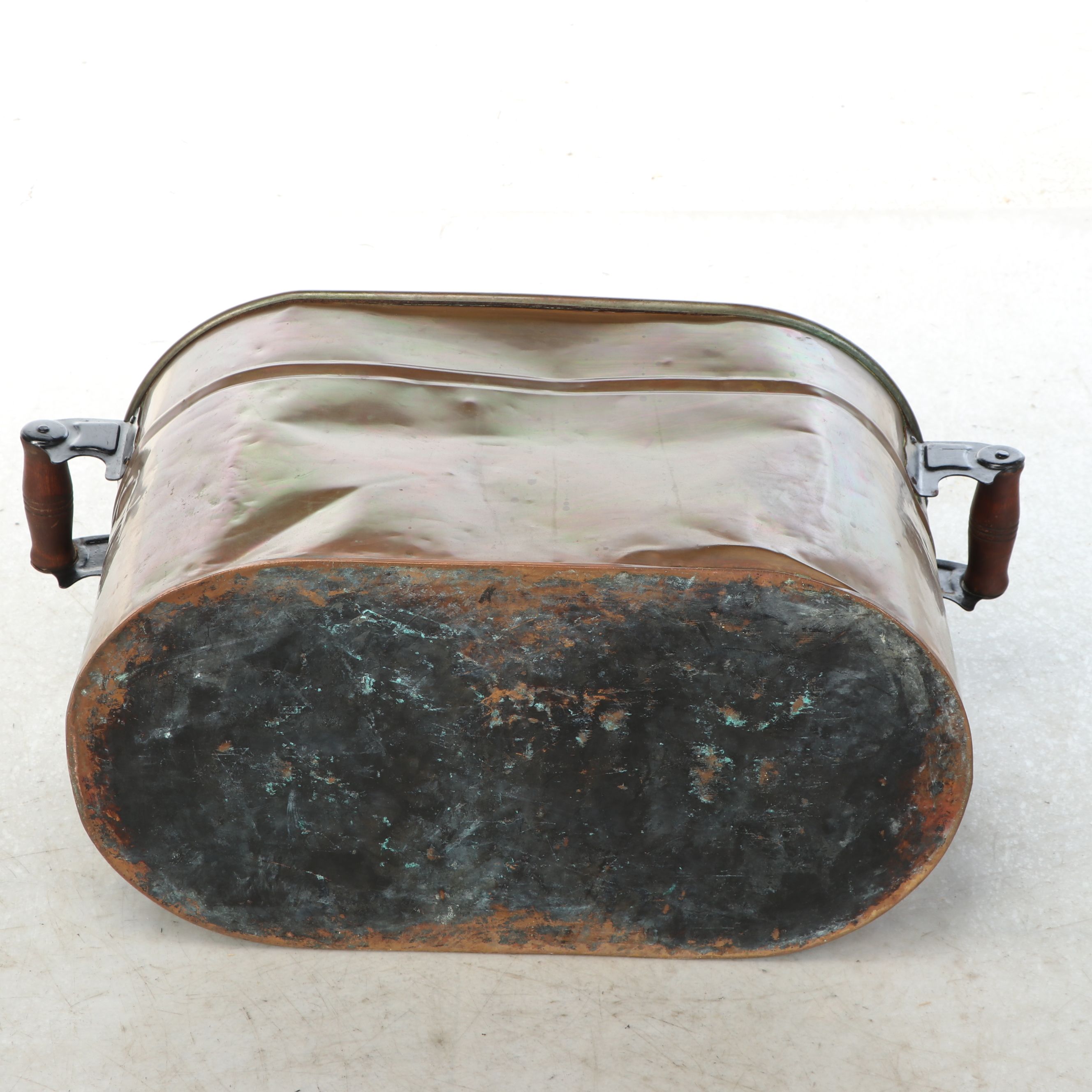 Copper Washtub Boiler with Lid