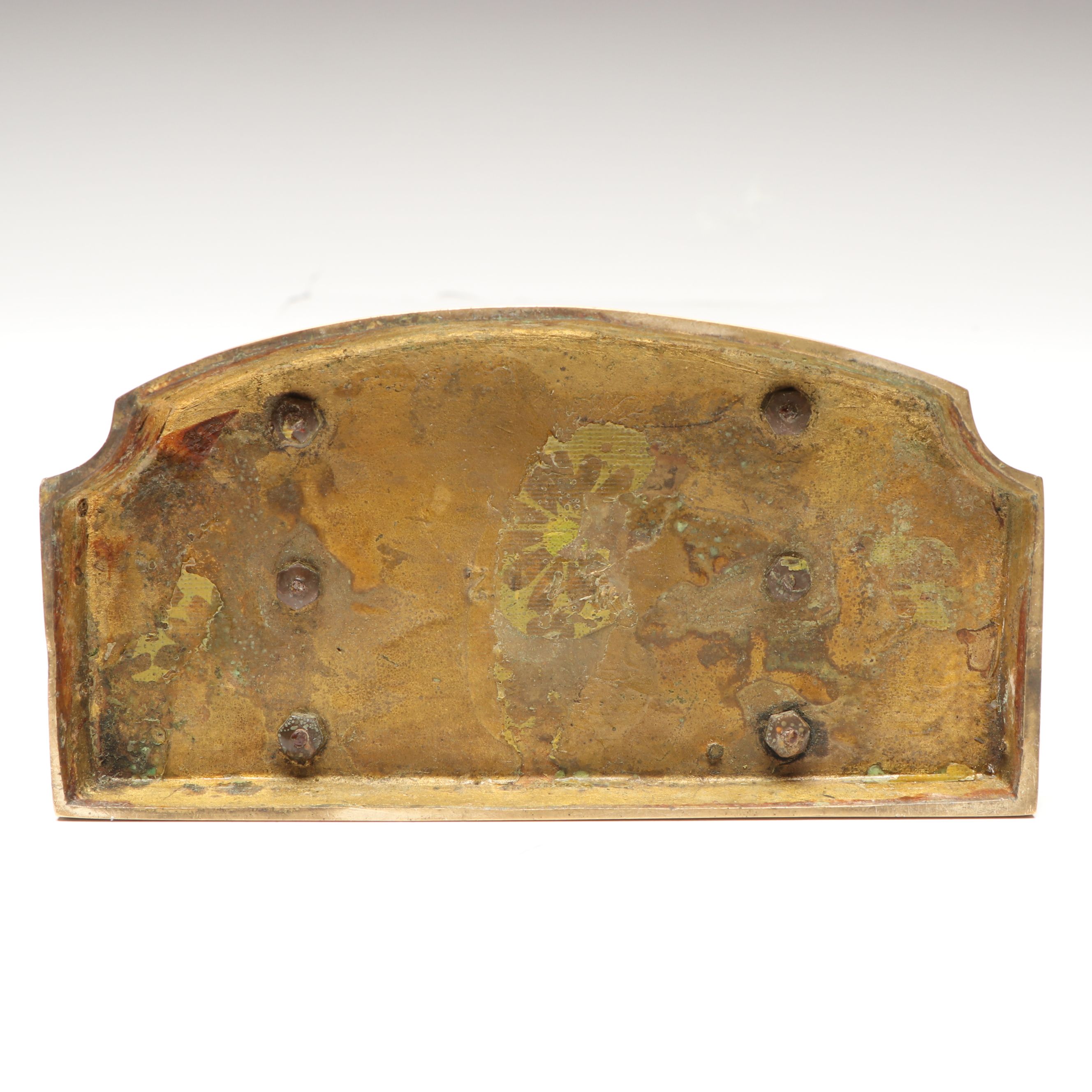 Montblanc Crystal Inkwell, Brass Letter Holder, and Crystal Globe with Stand