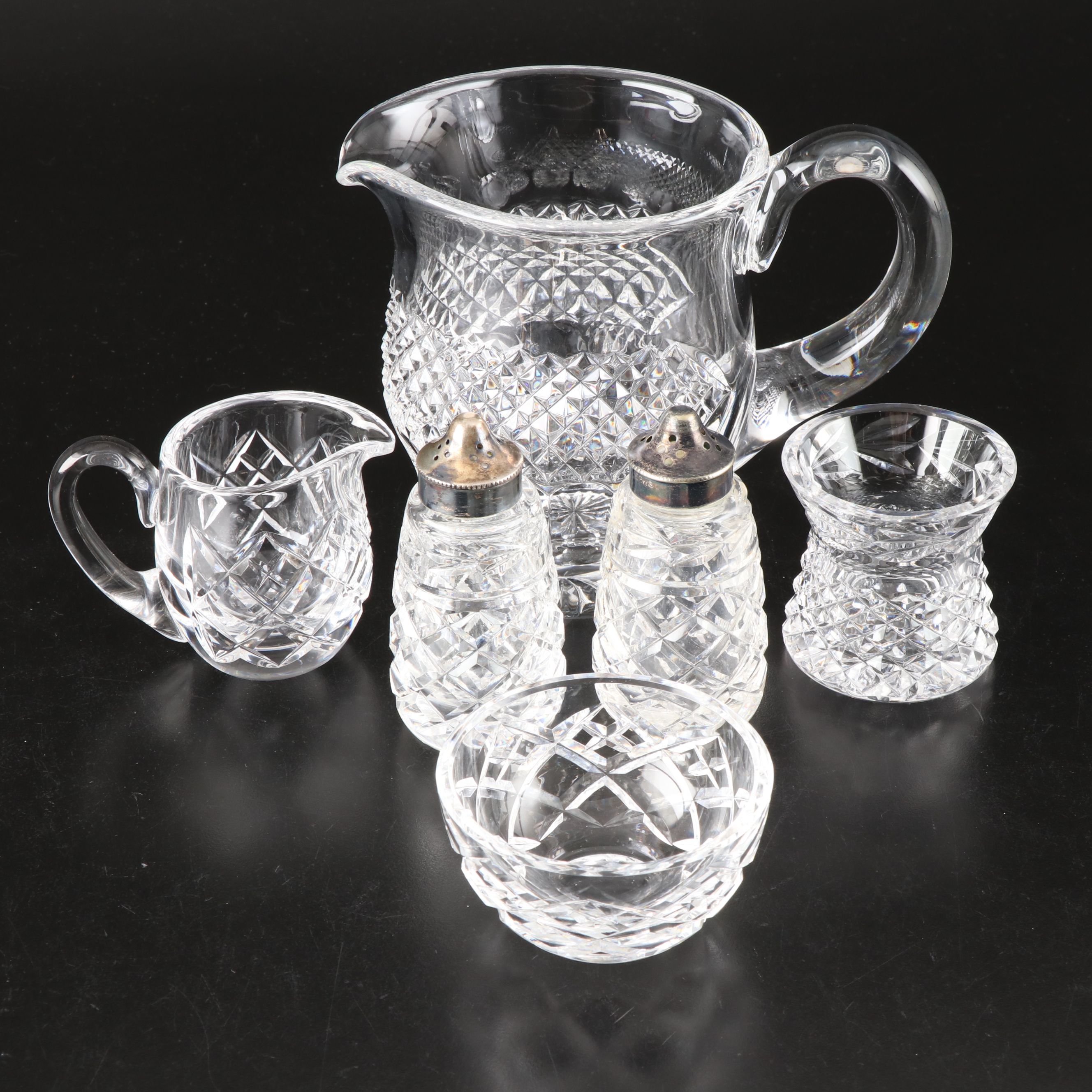 Waterford Crystal "Colleen" Jug with "Glandore" and More Patterned Tableware