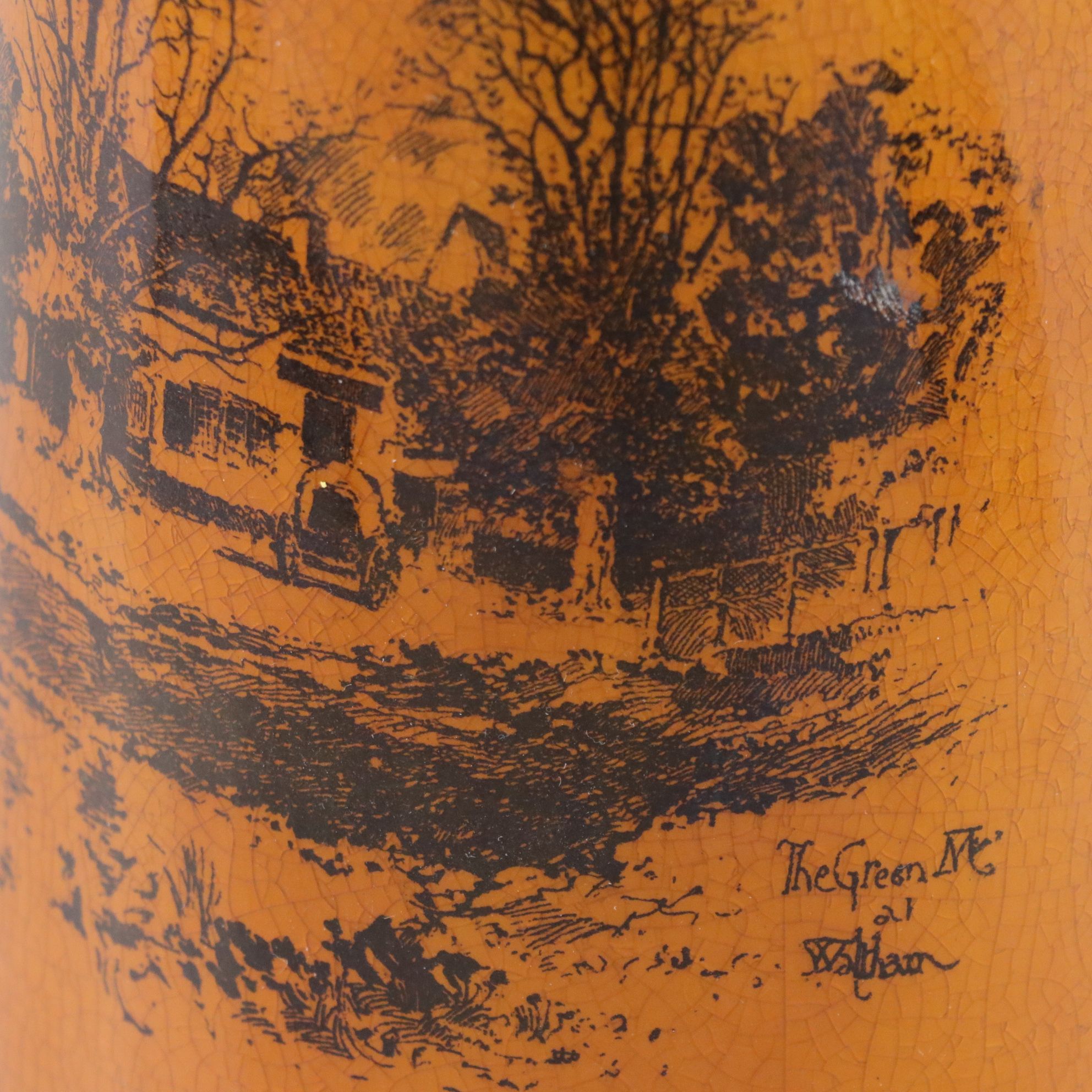 Ridgway "Coaching Days" Pitcher with Carved Wooden Turtle & Powder Horn