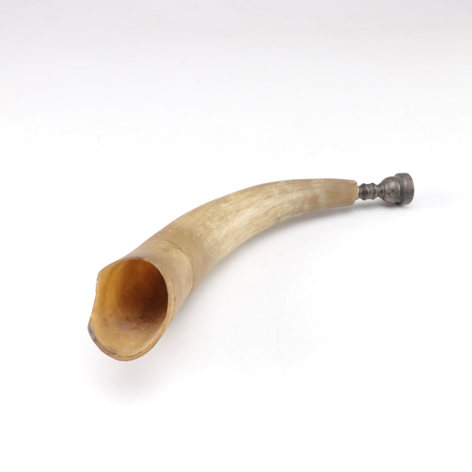 Ridgway "Coaching Days" Pitcher with Carved Wooden Turtle & Powder Horn