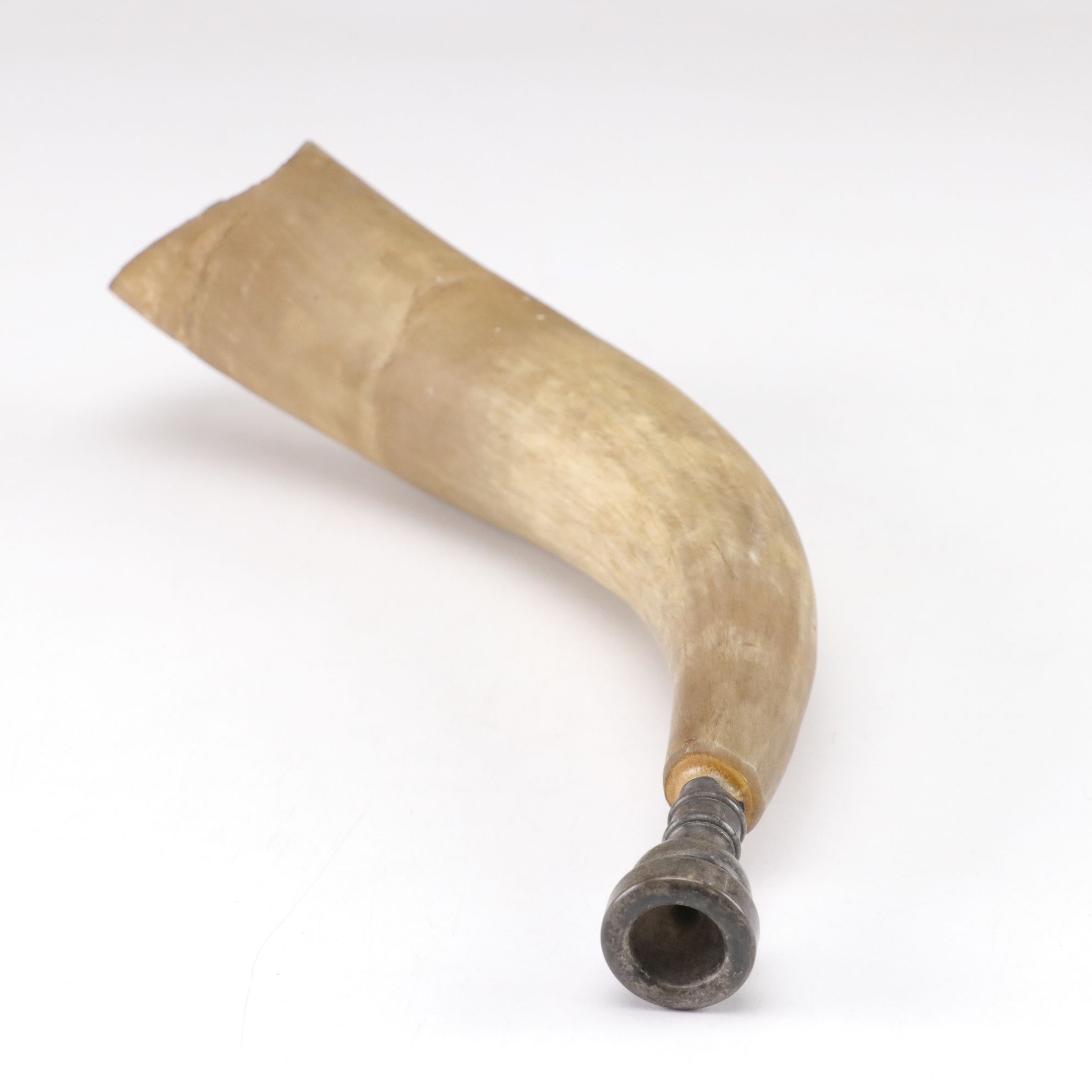 Ridgway "Coaching Days" Pitcher with Carved Wooden Turtle & Powder Horn