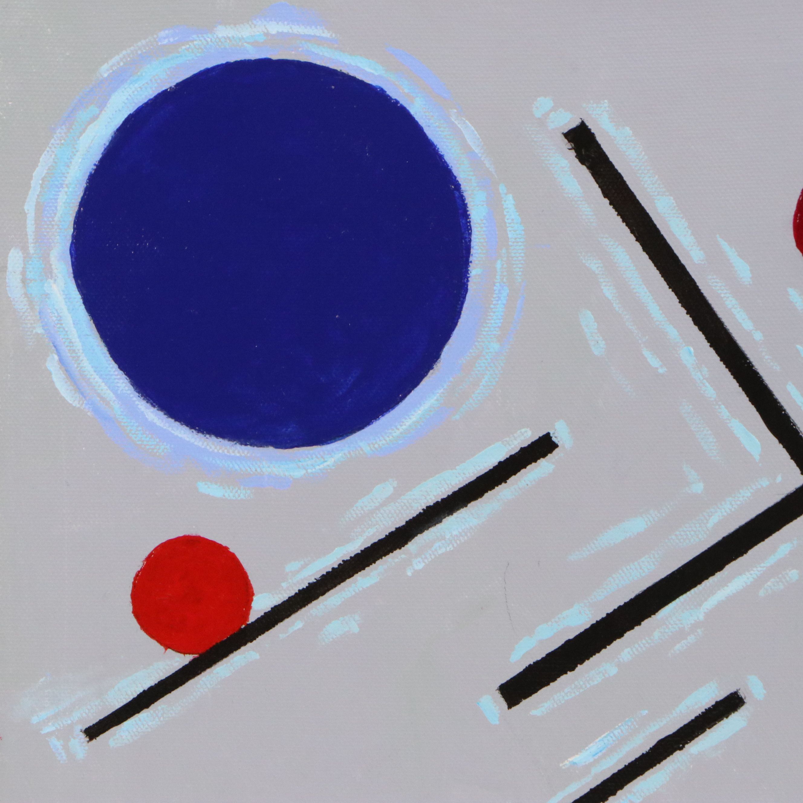 James Thomas Watkins Modernist Acrylic Painting, 21st Century