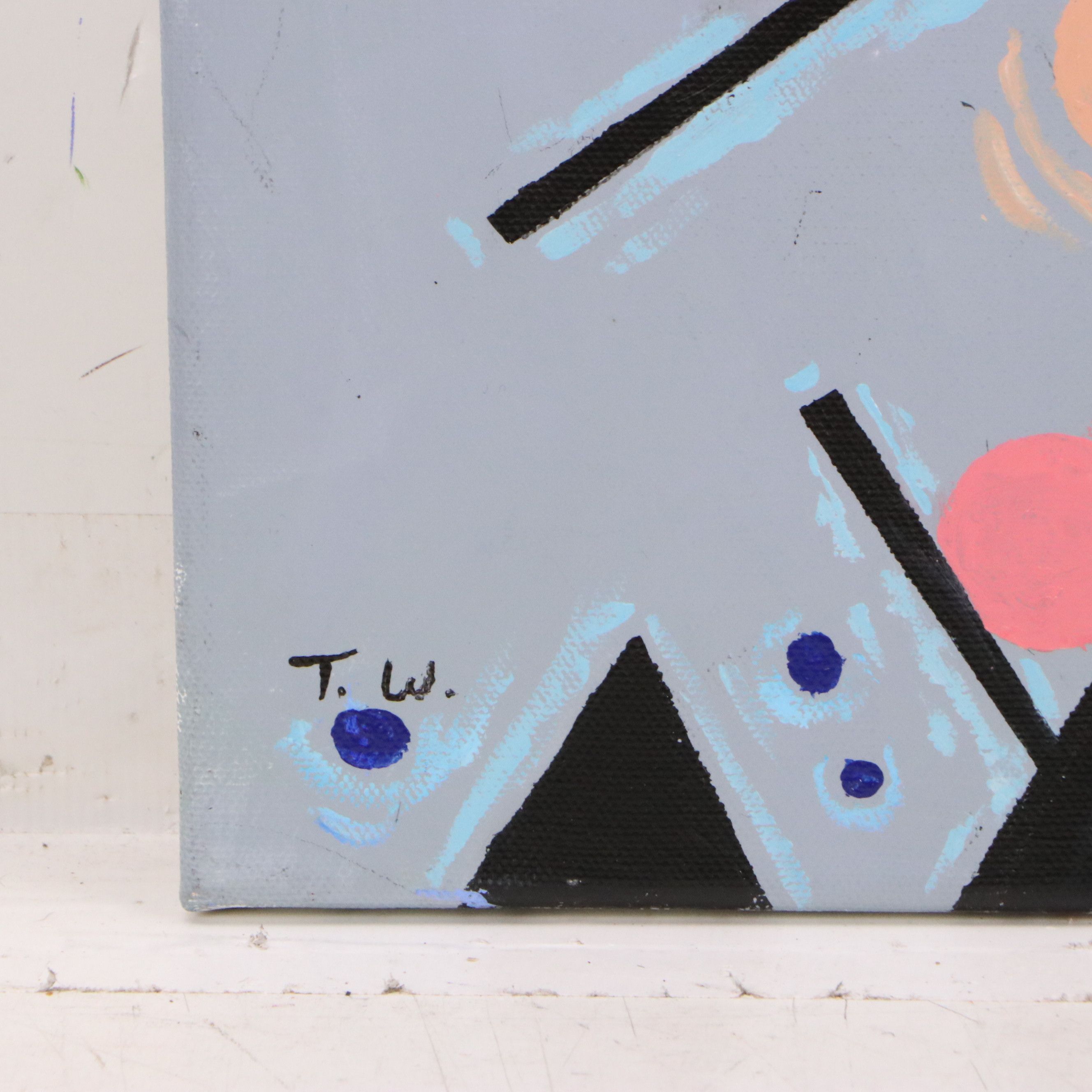 James Thomas Watkins Modernist Acrylic Painting, 21st Century