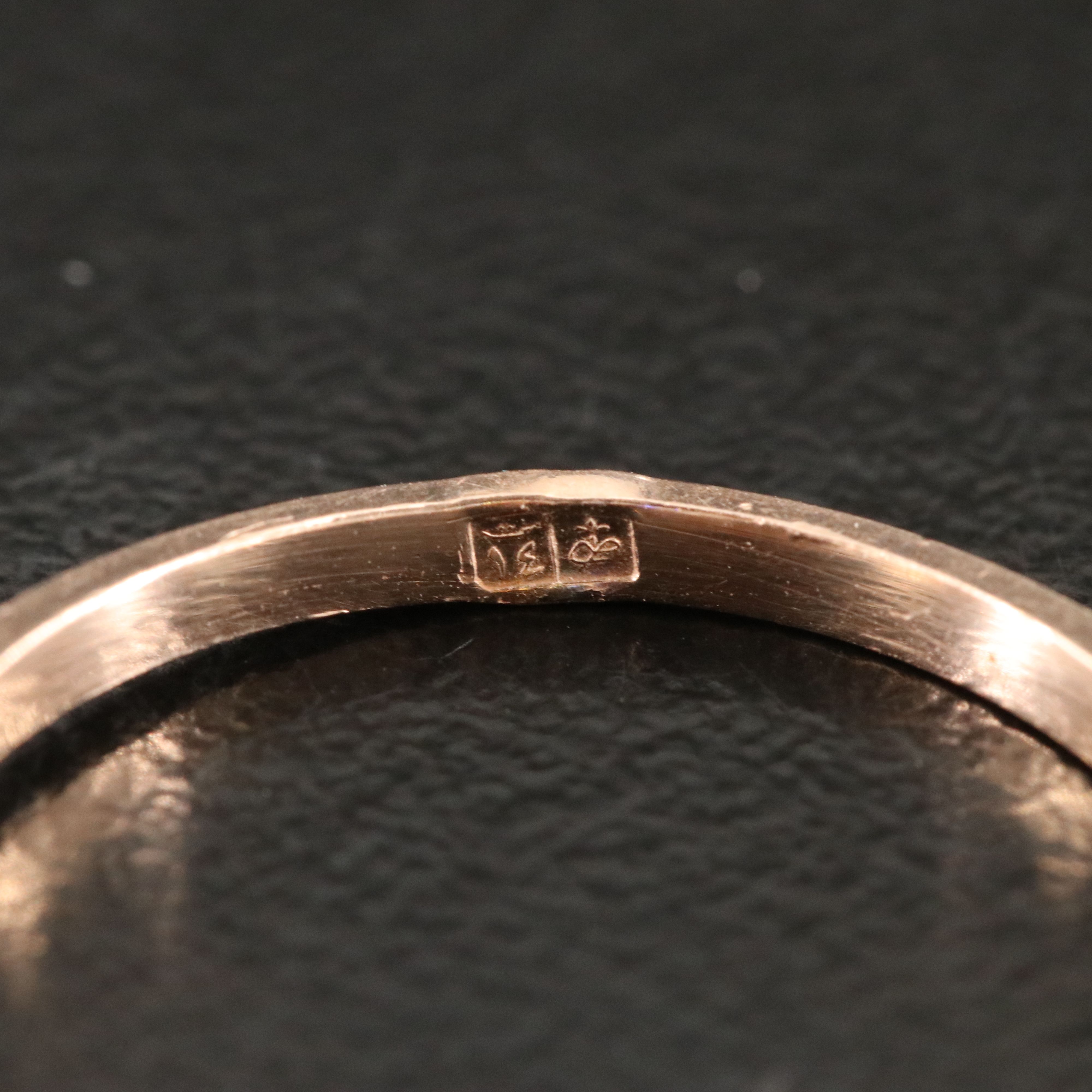 14K Rose Gold 0.90 CTW Diamond Ring with Lab Grown Center