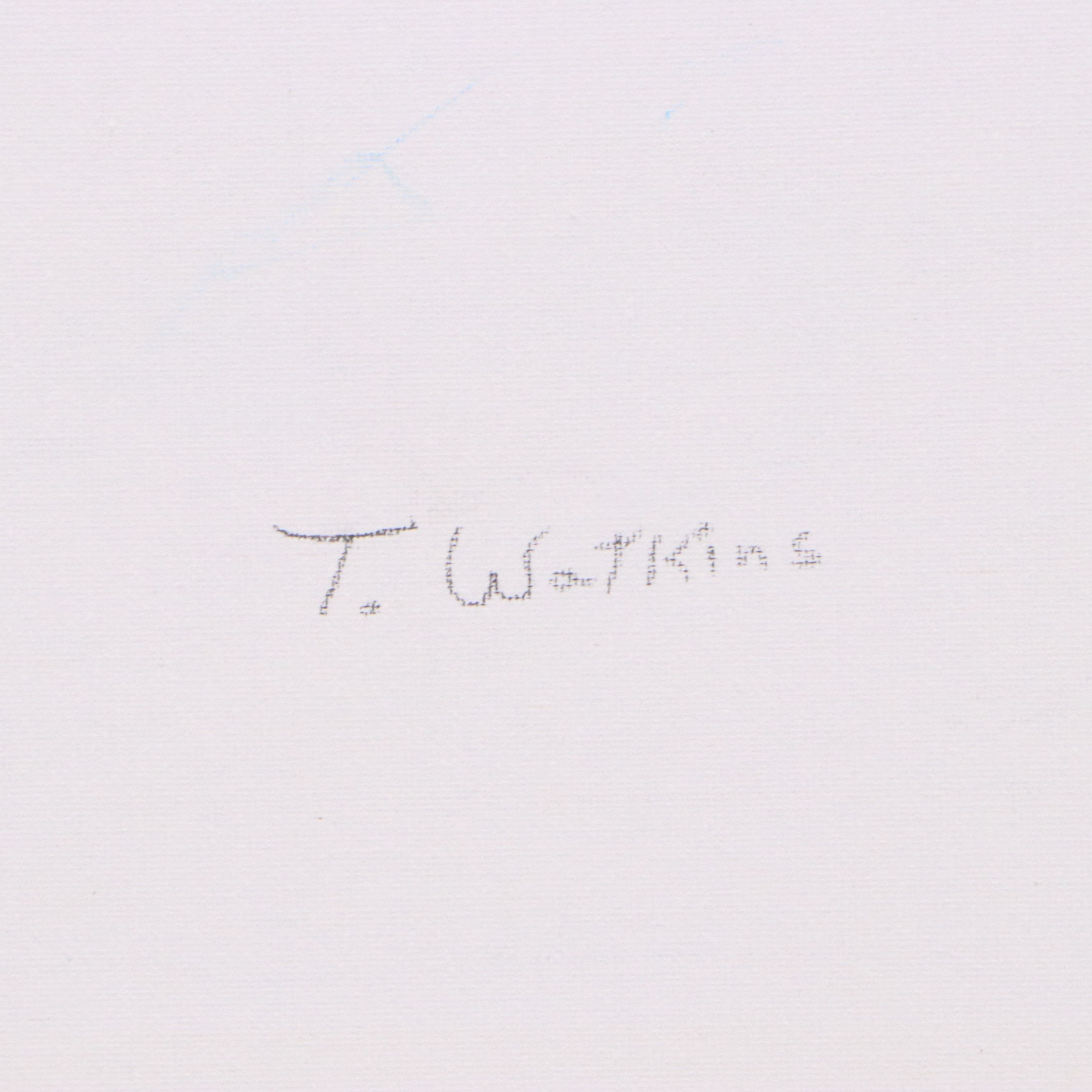James Thomas Watkins Surrealist Style Duck in Water, 21st Century