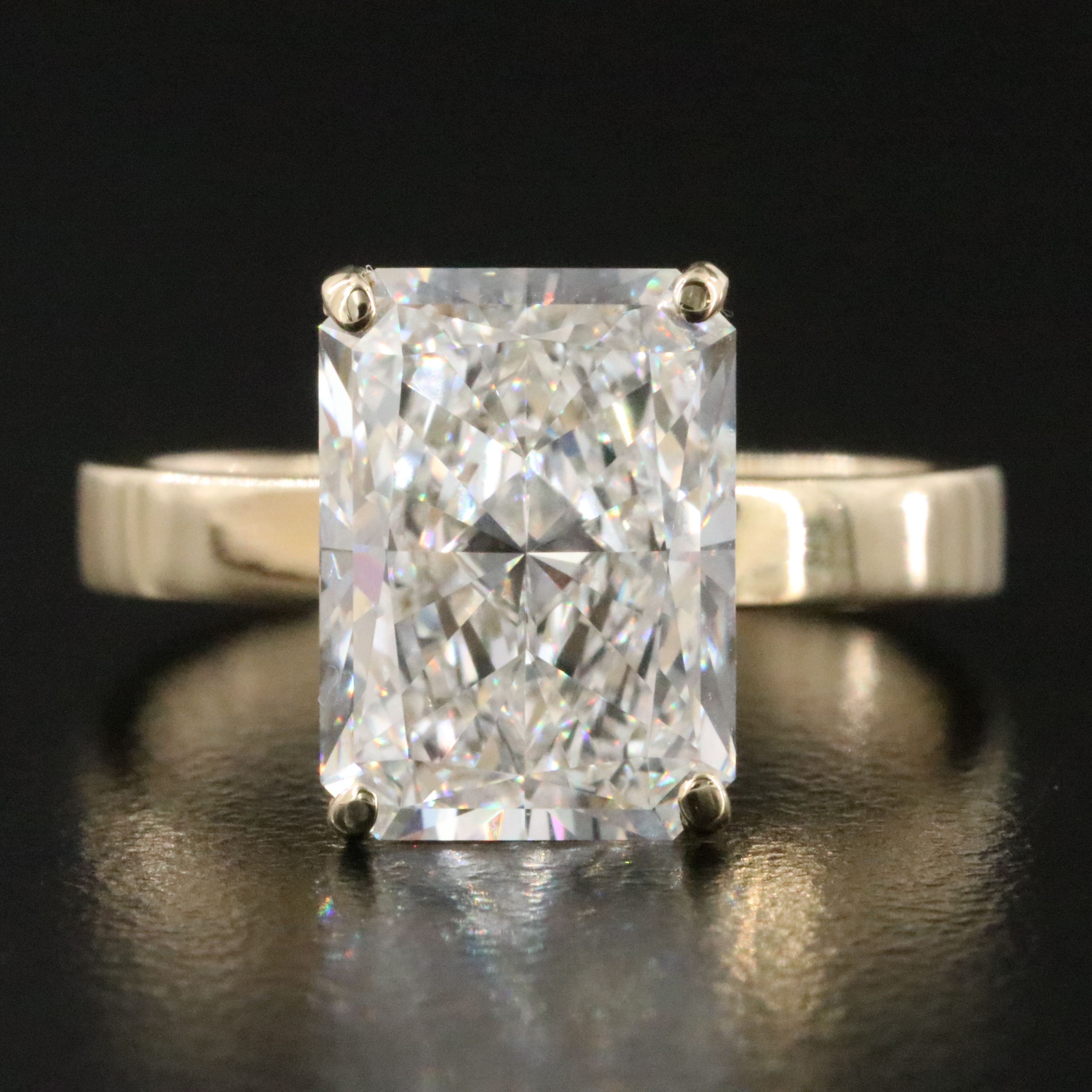 14K 5.09 CT Lab Grown Diamond Solitaire Ring with IGI Report